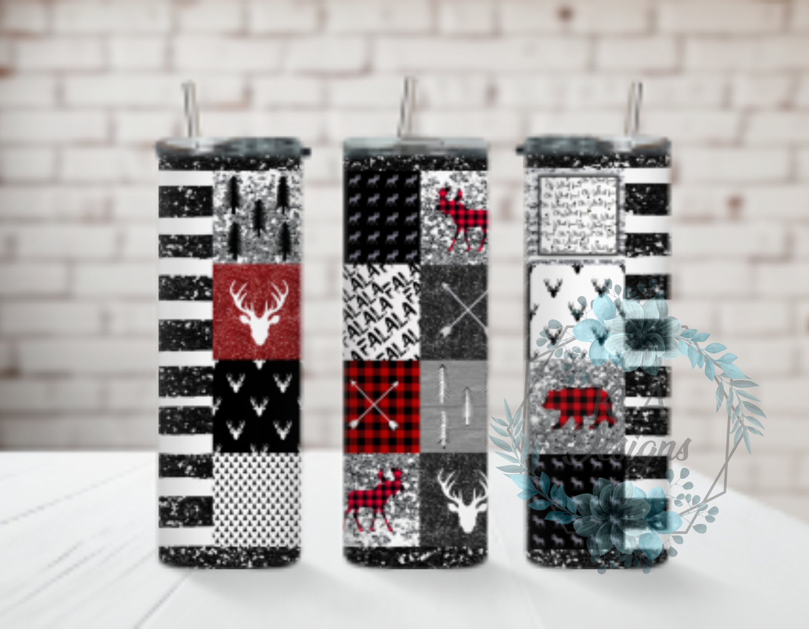 Plaid Patchwork Tumbler