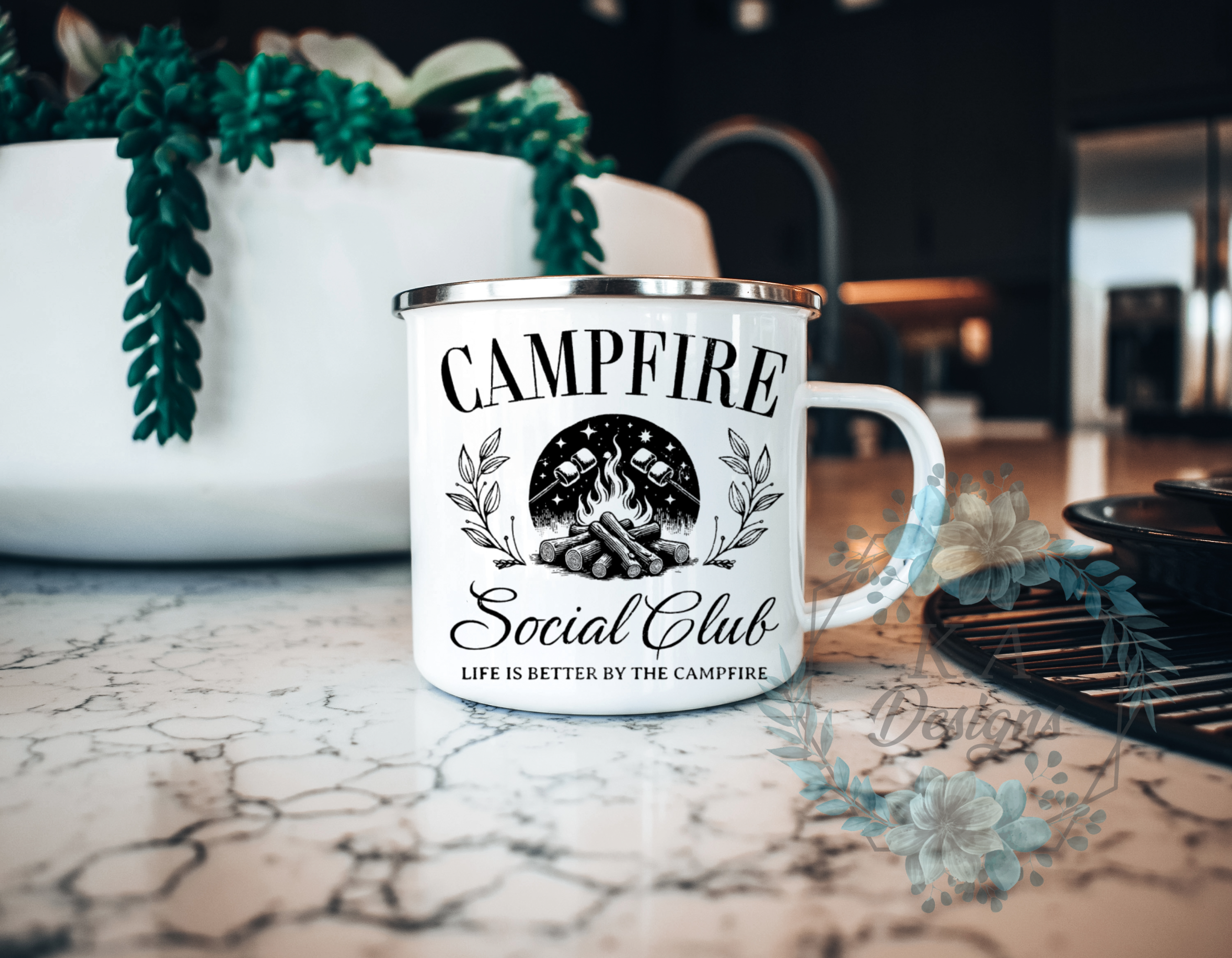 Campfire Social Club Enamel Mug