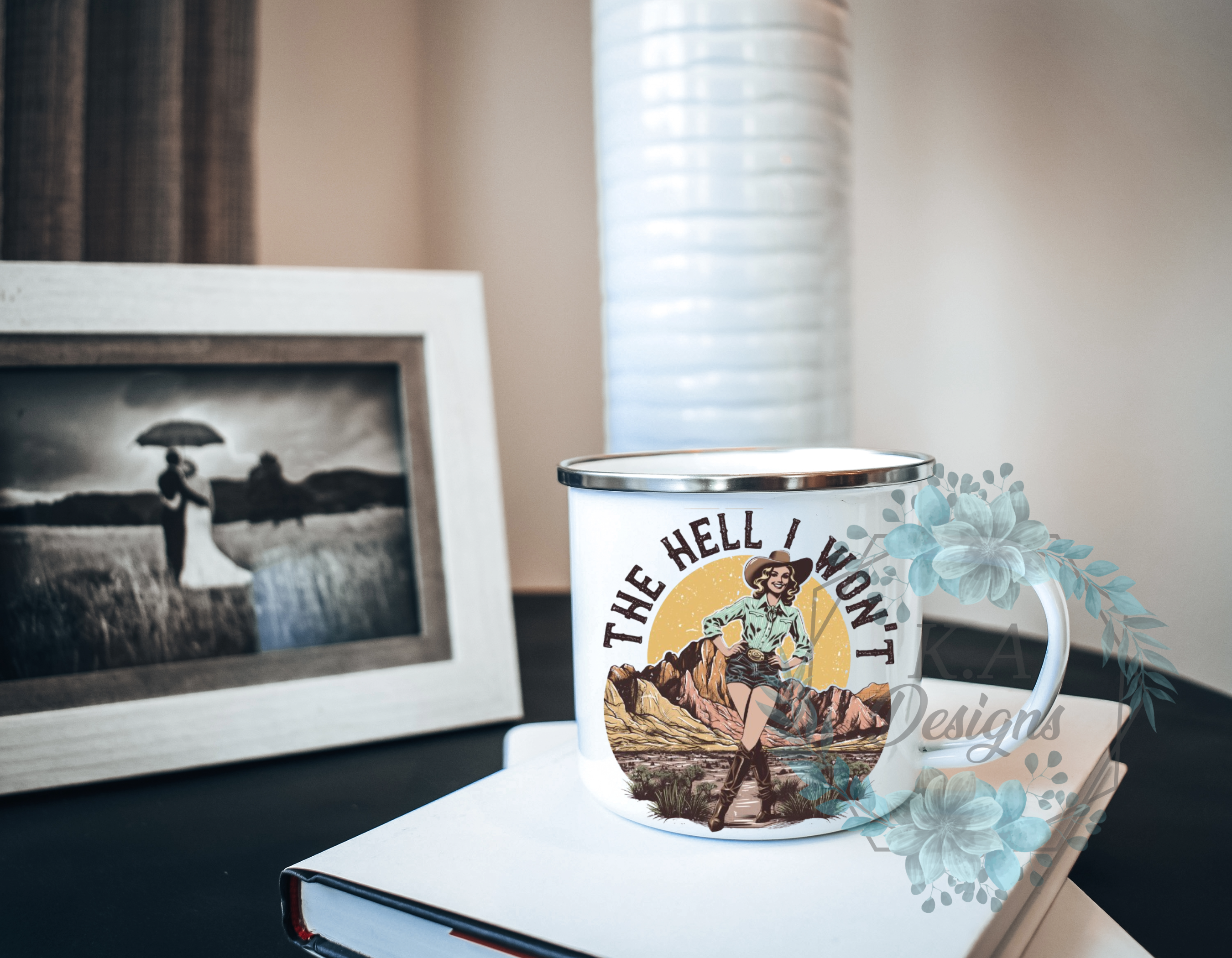 The Hell I Won't Enamel Mug