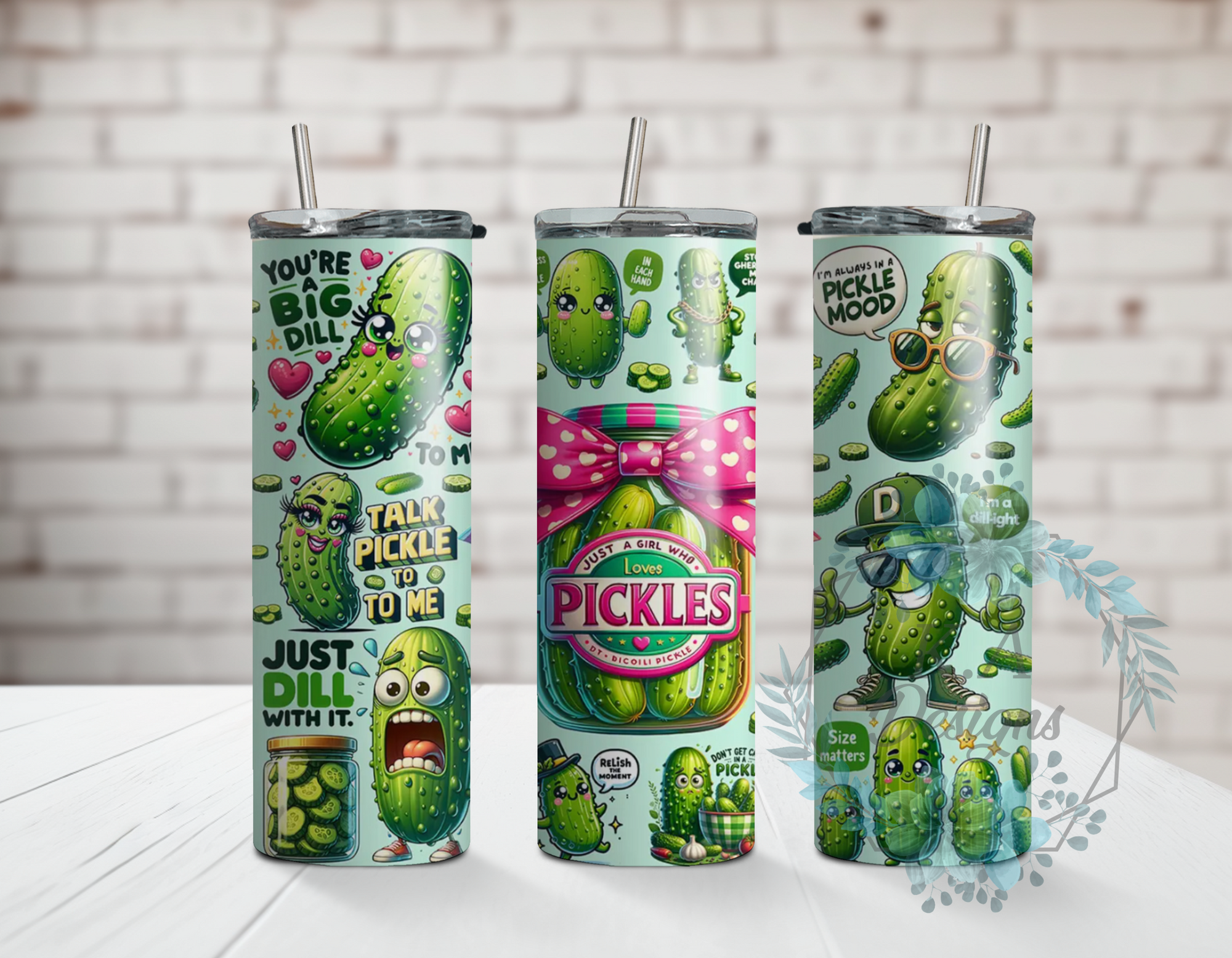Just A Girl Who Loves Pickles Tumbler