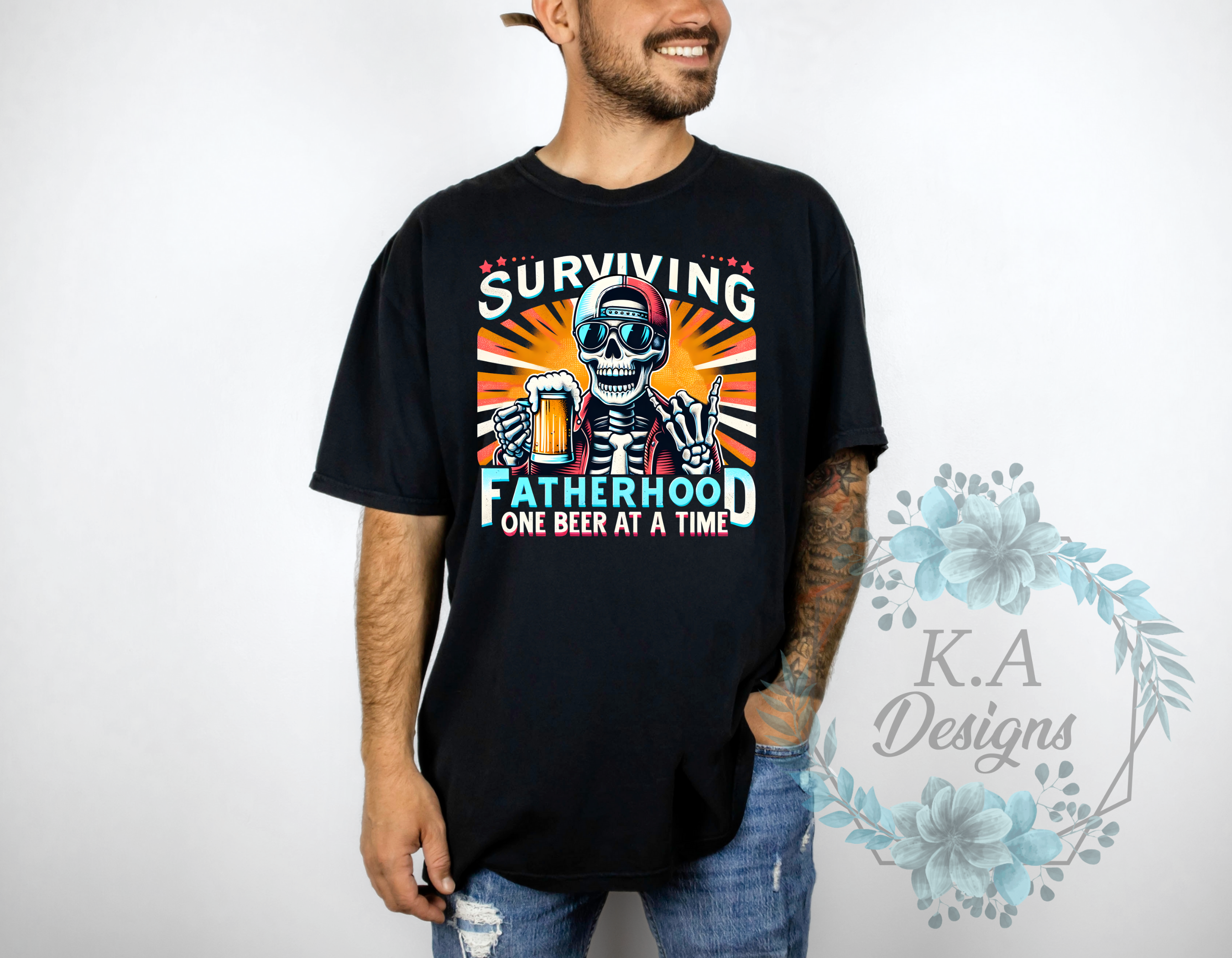 Surviving Fatherhood One Beer At A Time T-Shirt