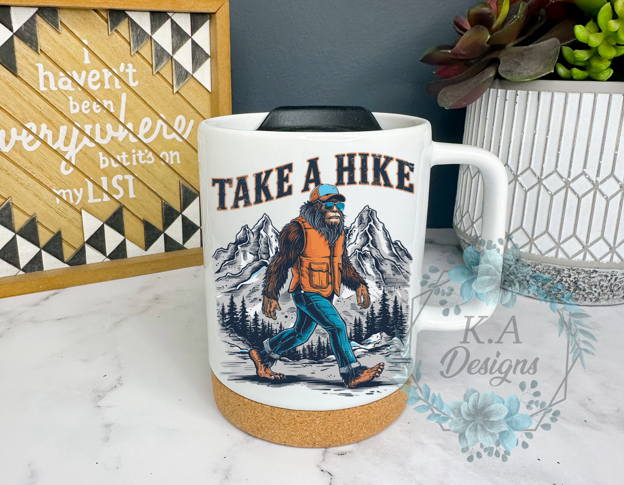 Take A Hike Cork Bottom Mug
