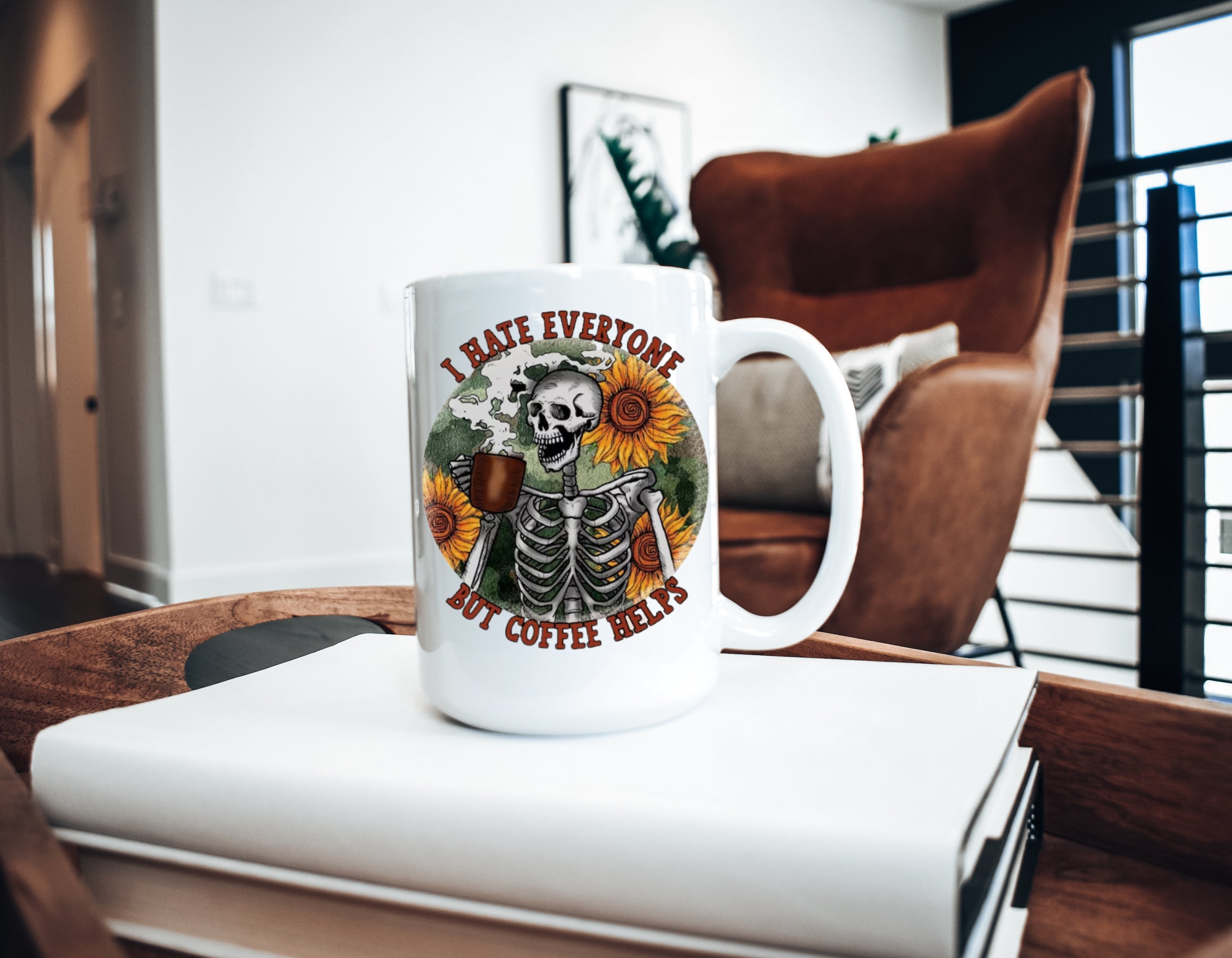 I Hate Everyone But Coffee Helps Mug