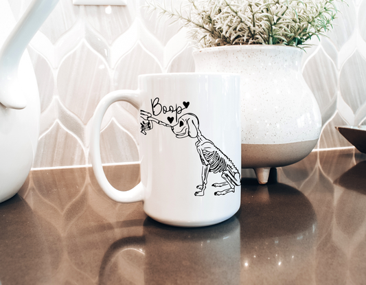 Skeleton Dog Boop Mug