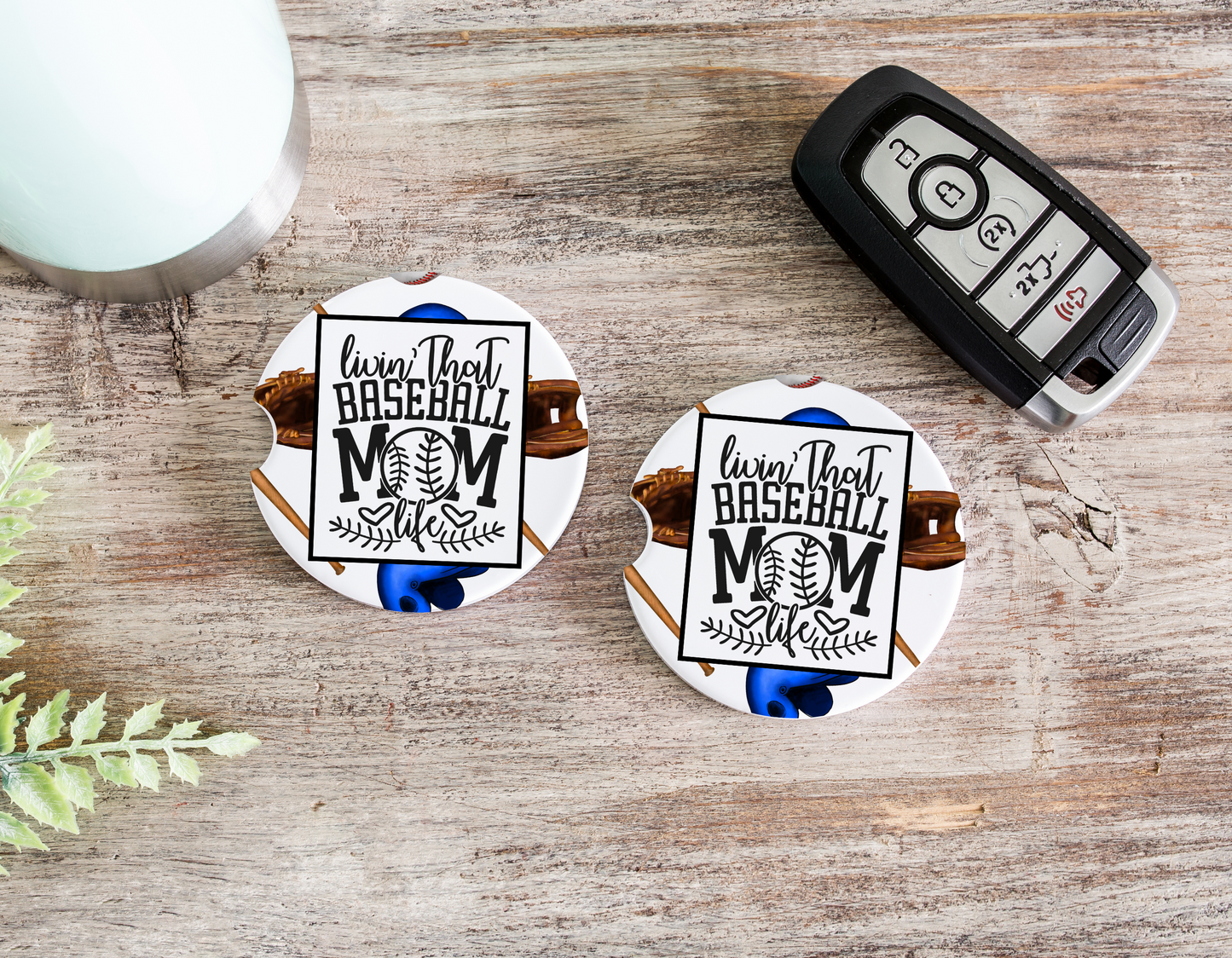 Baseball Mom Car Coasters