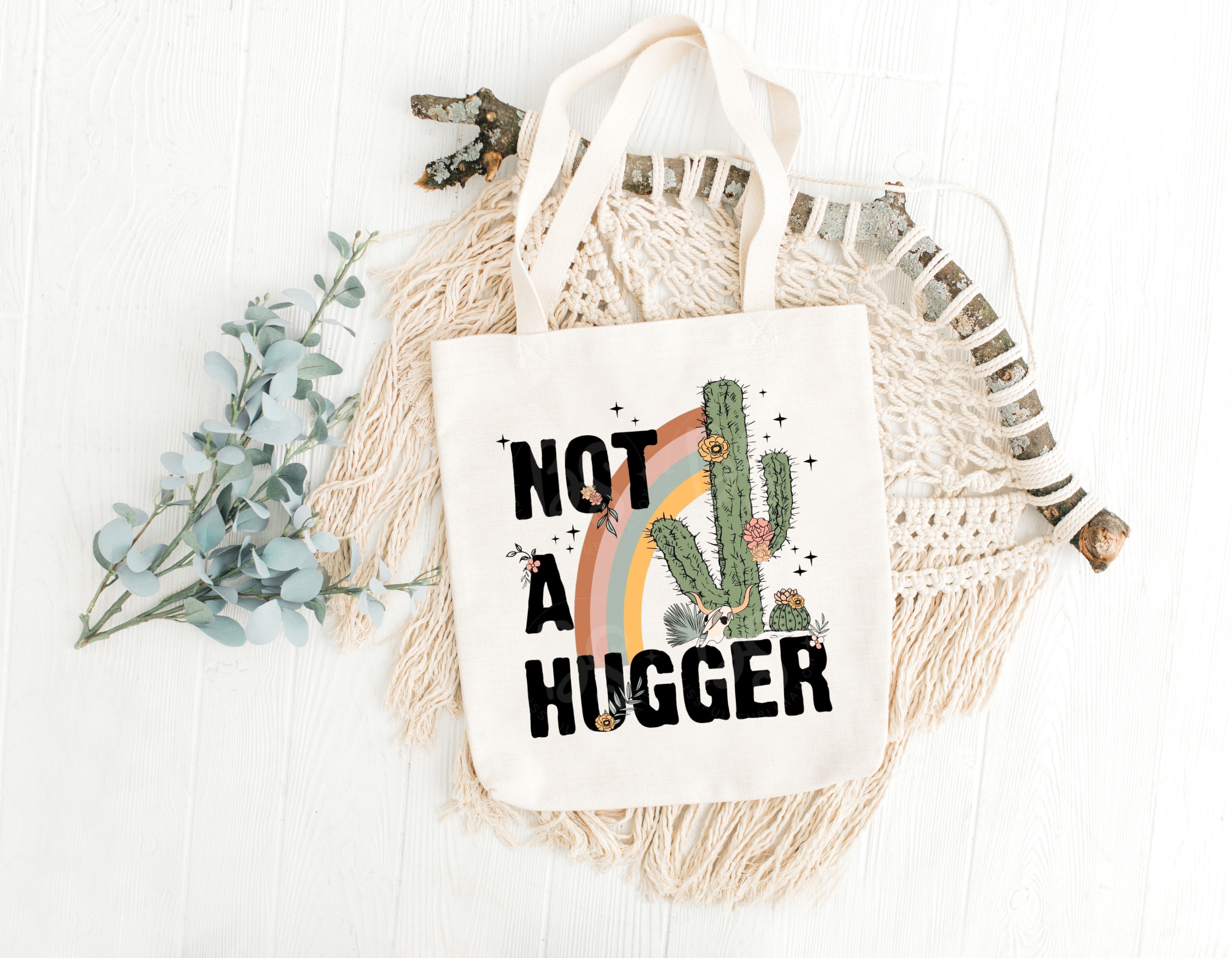 Not A Hugger Tote Bag