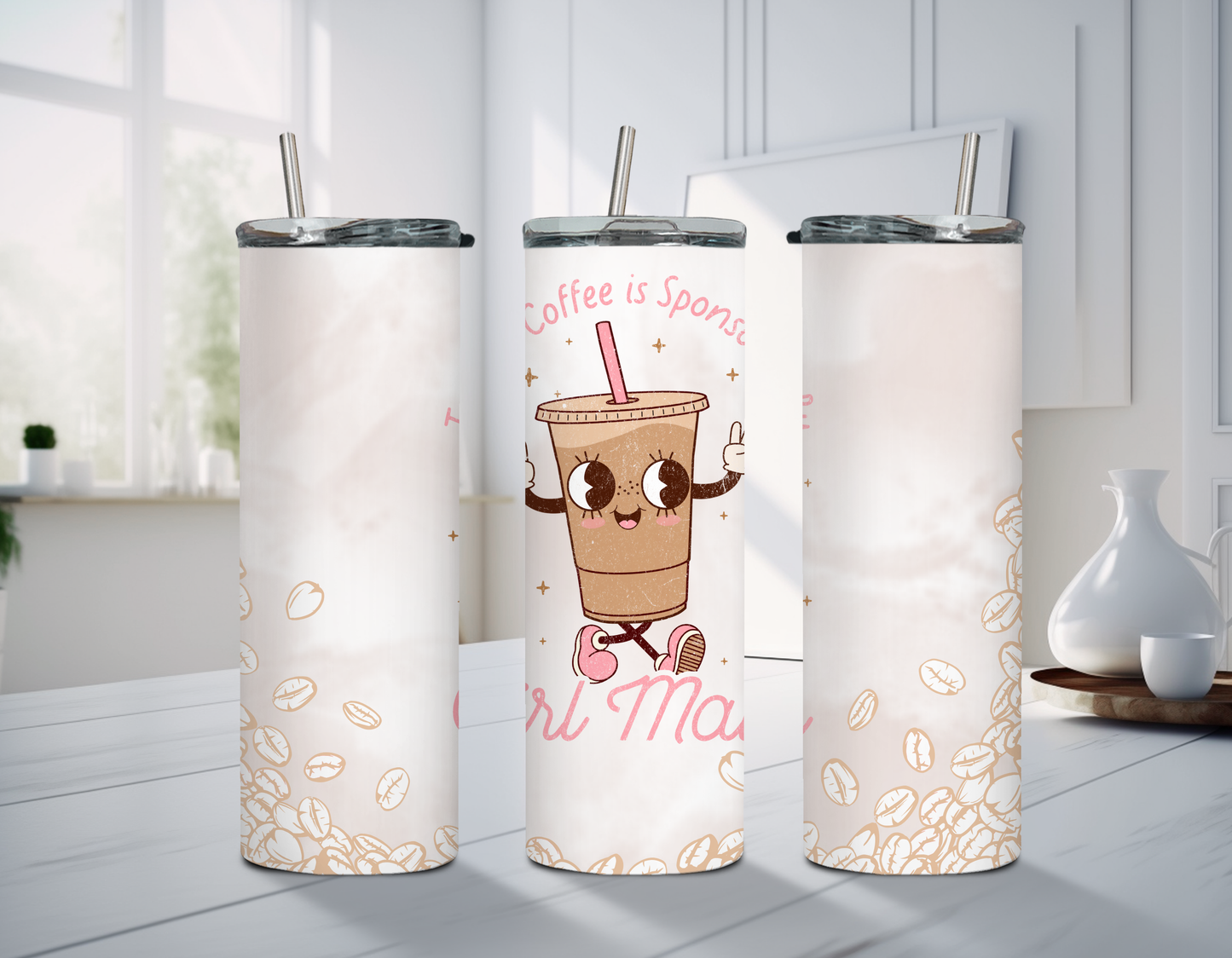 Girl Math Coffee Bean Tumbler