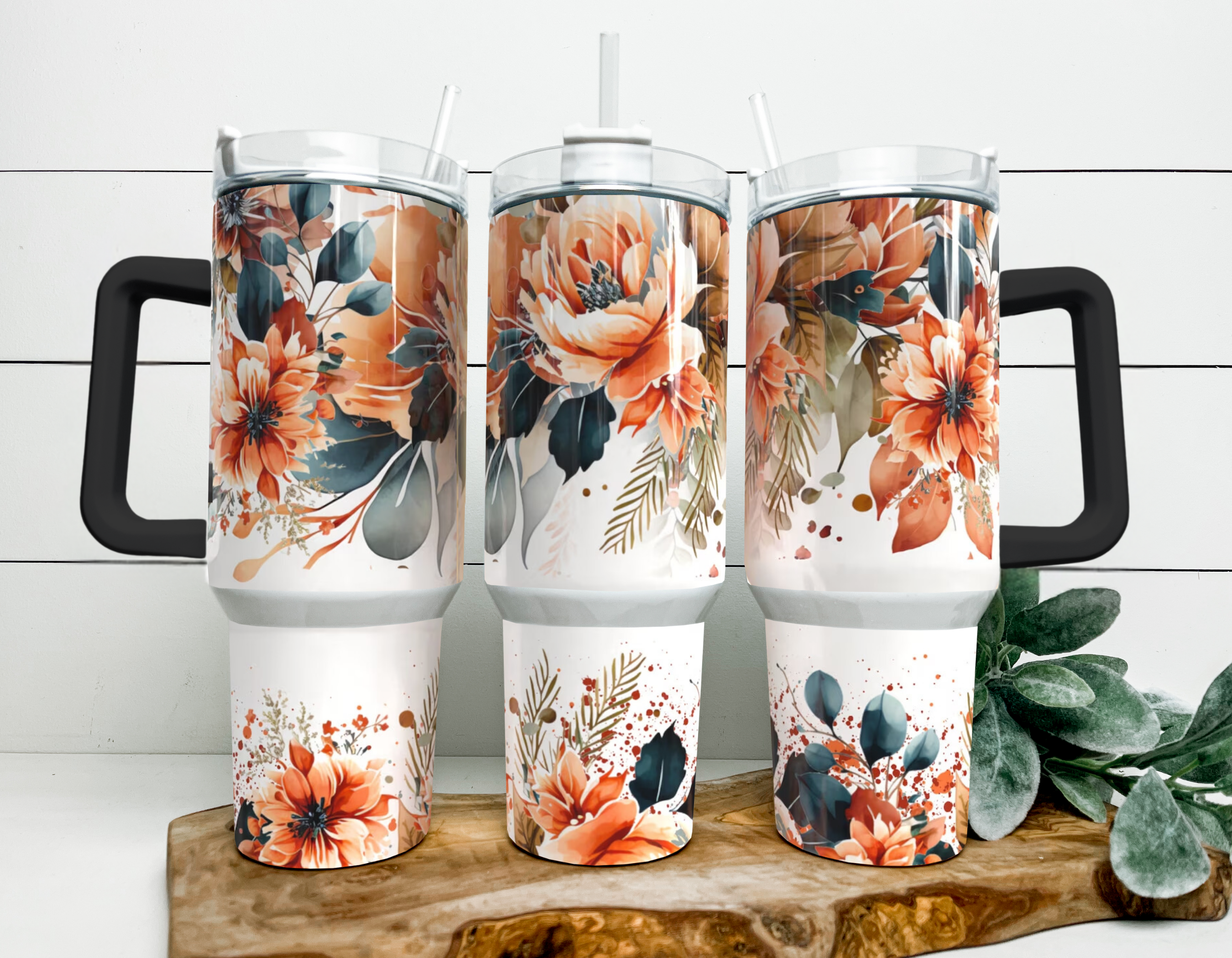 Boho Floral 40oz Tumbler