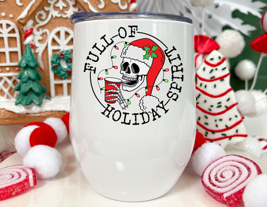 Holiday Spirit Wine Tumbler