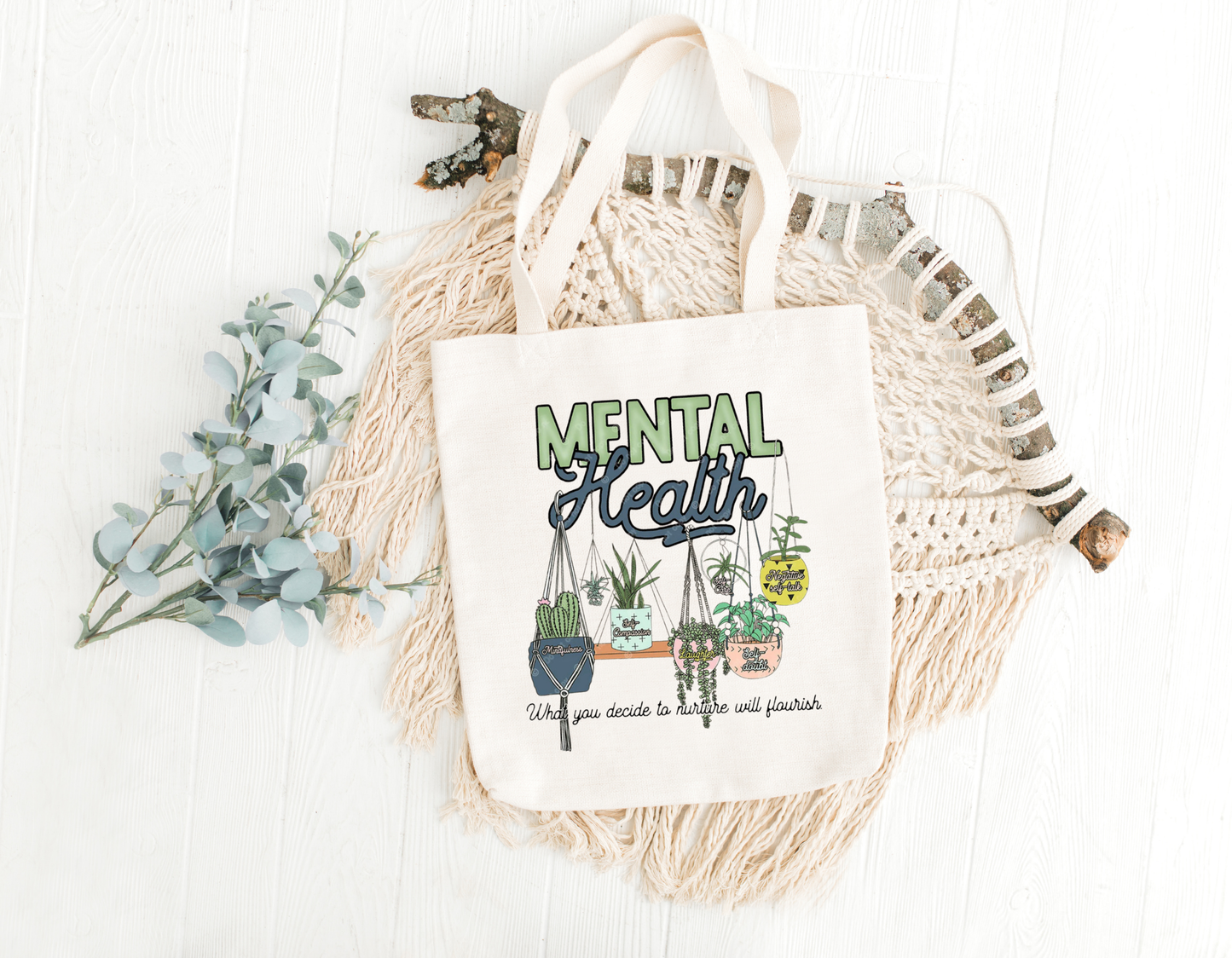 Mental Health Plant Edition Tote Bag