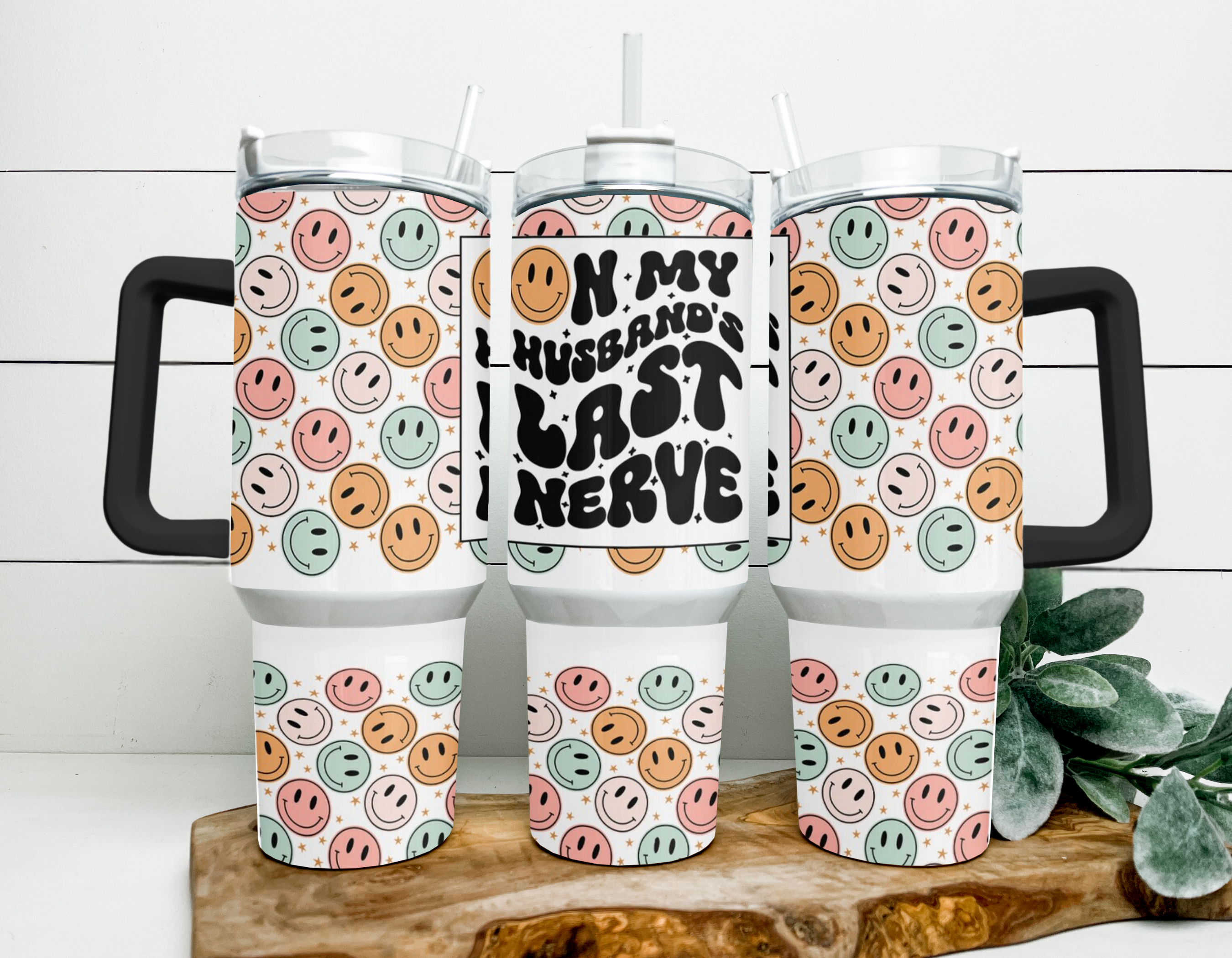 On My Husband's Last Nerve 40oz Tumbler