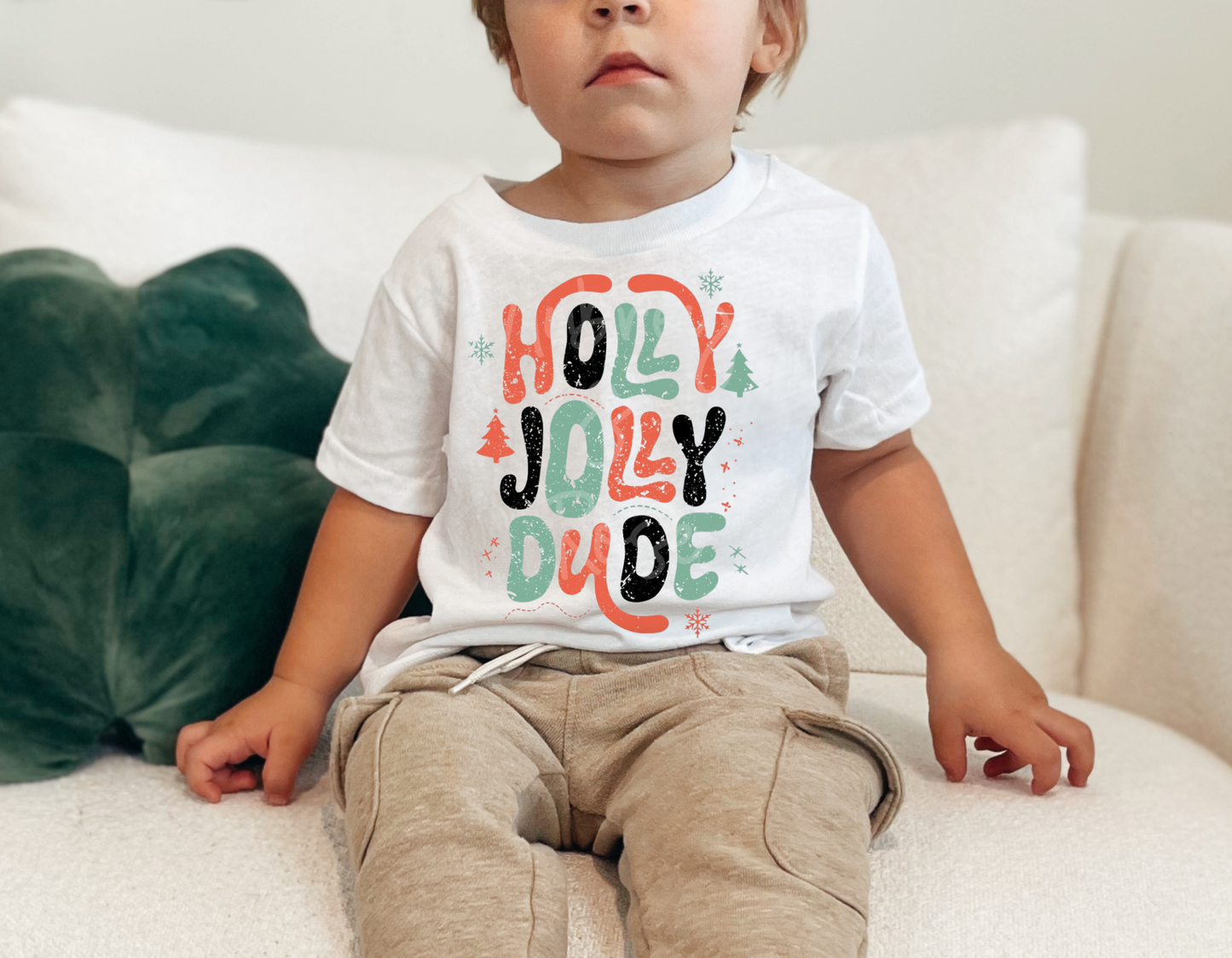 Holly Jolly Dude Toddler T-Shirt