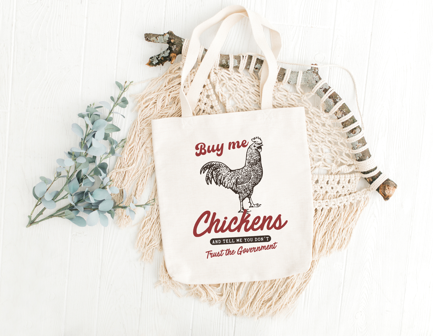 Buy Me Chickens Tote Bag