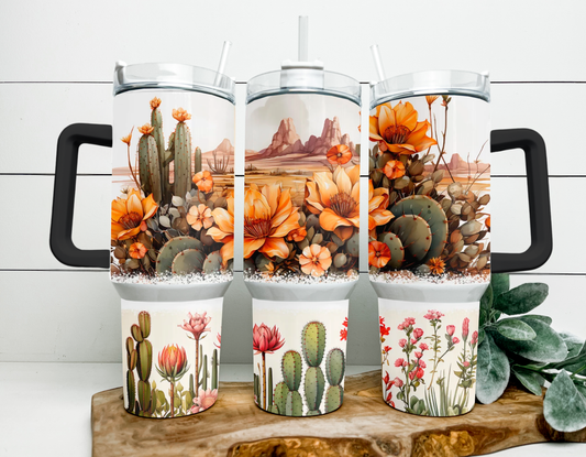 Desert Cactus 40oz Tumbler