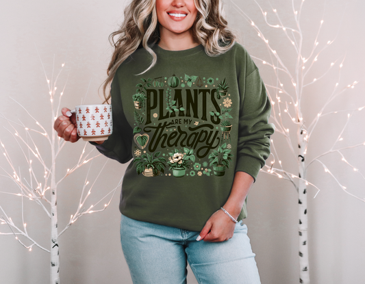 Plants Are My Therapy Sweatshirt