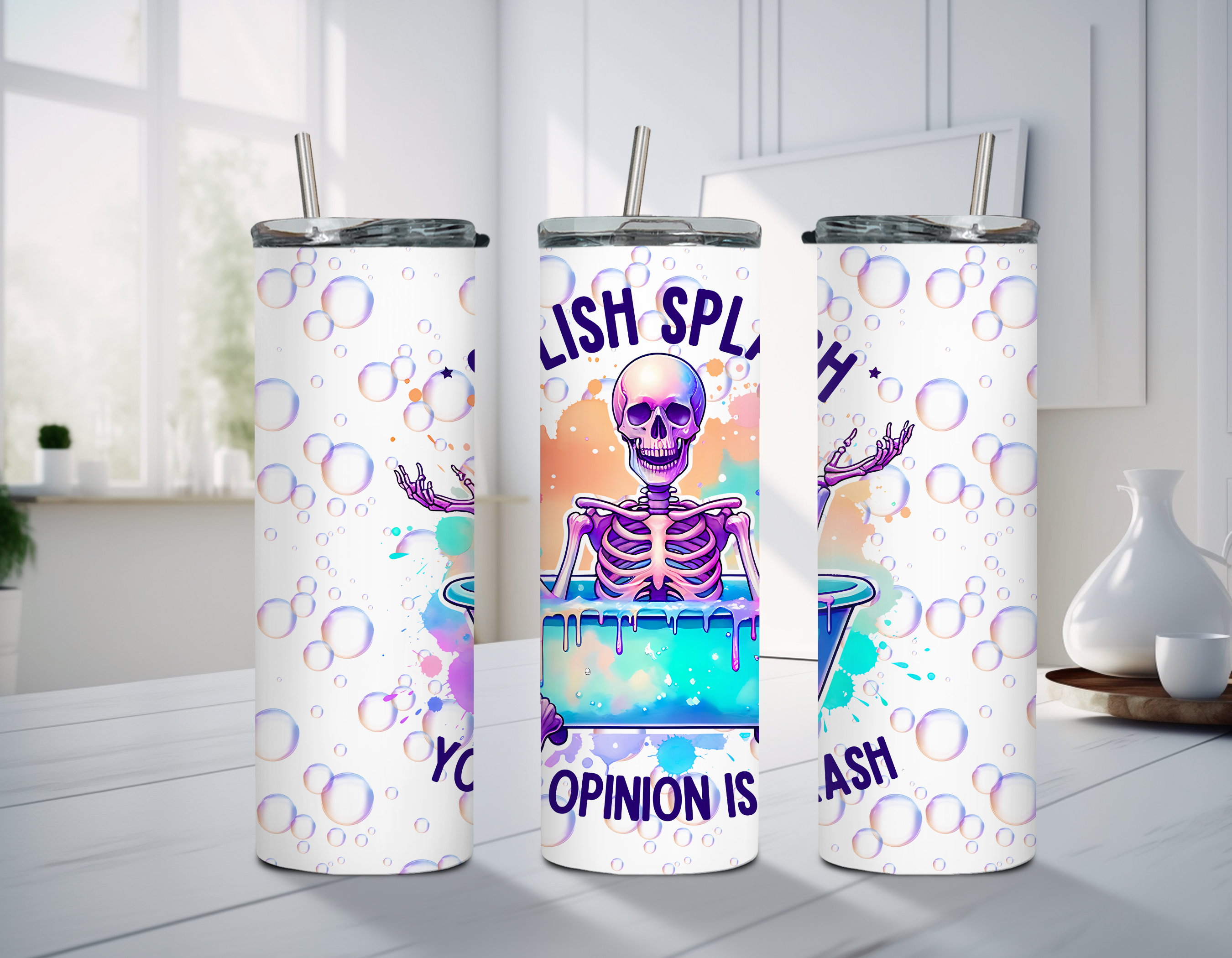 Splish Splash Your Opinion Is Trash Tumbler