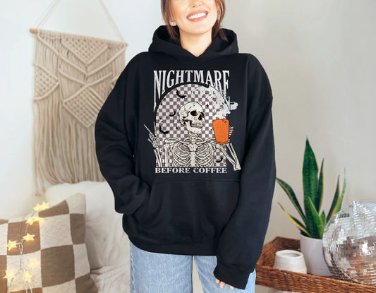 Nightmare Before Coffee Hoodie (Grey)