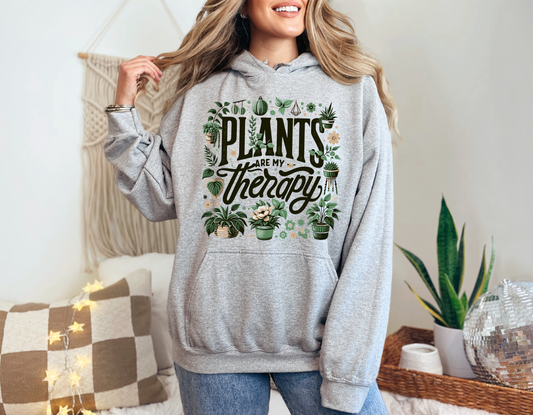 Plants Are My Therapy Hoodie