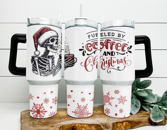 Fueled By Coffee & Christmas 40oz Tumbler