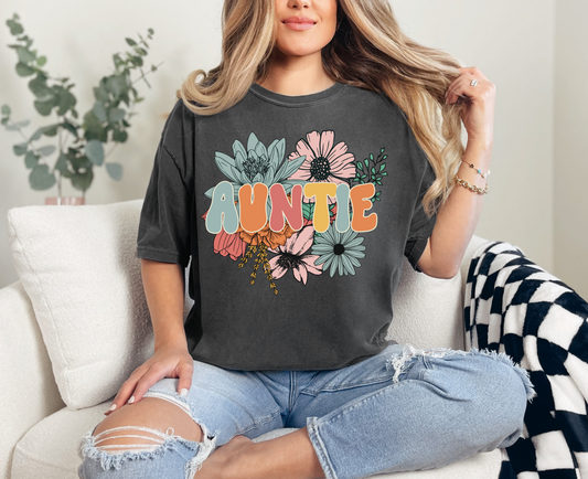 Floral Auntie T-Shirt