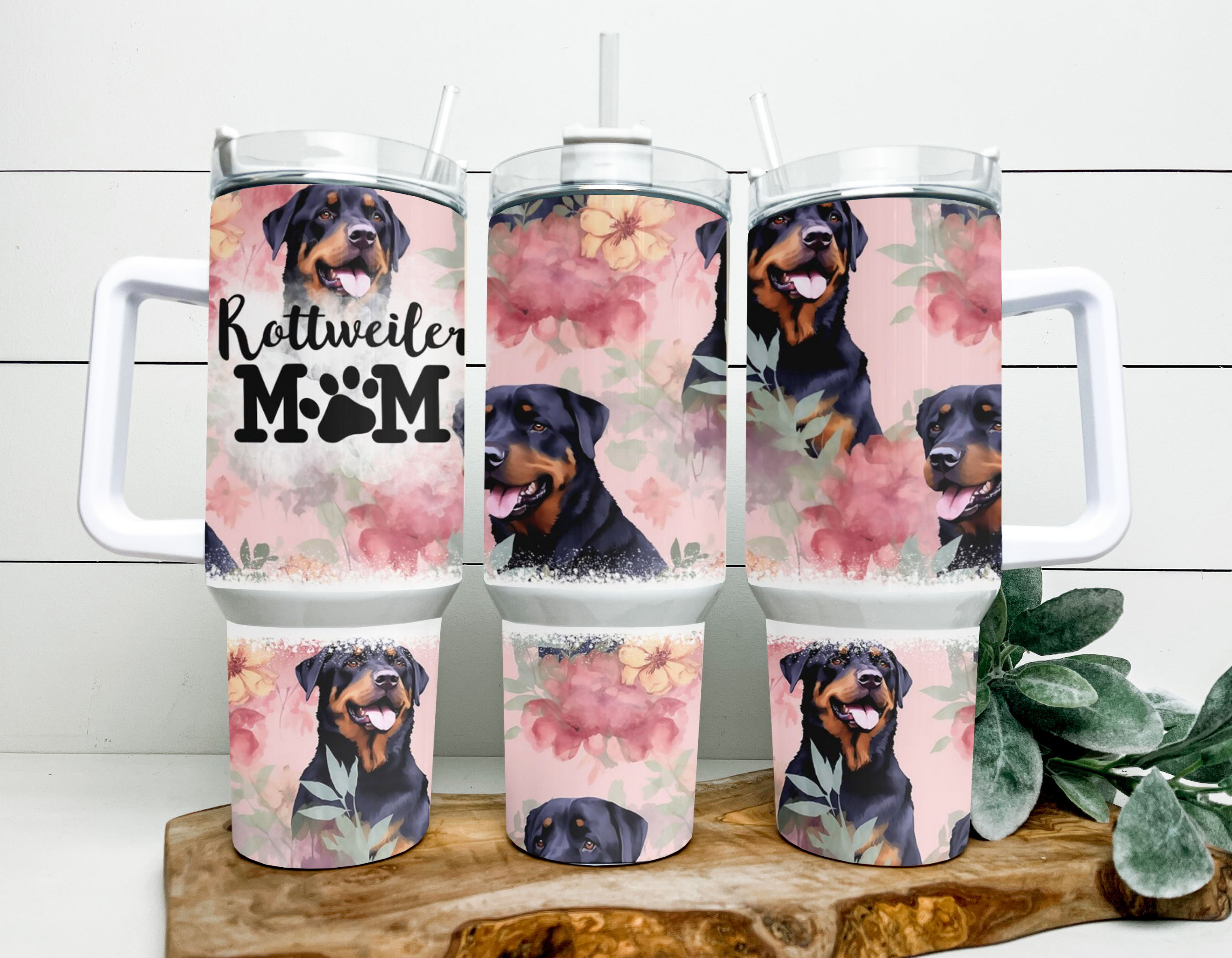 Rottweiler Mom 40oz Tumbler
