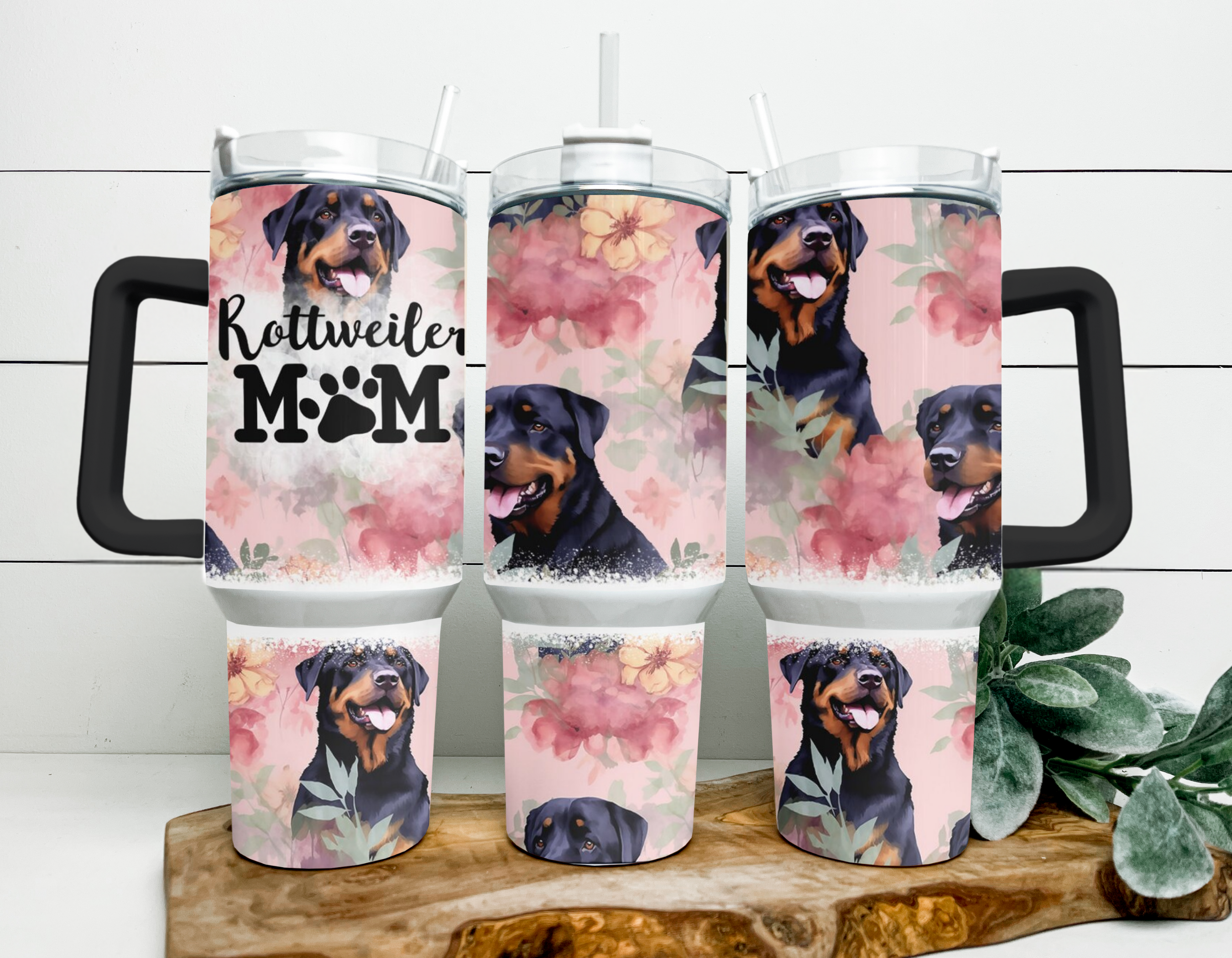 Rottweiler Mom 40oz Tumbler