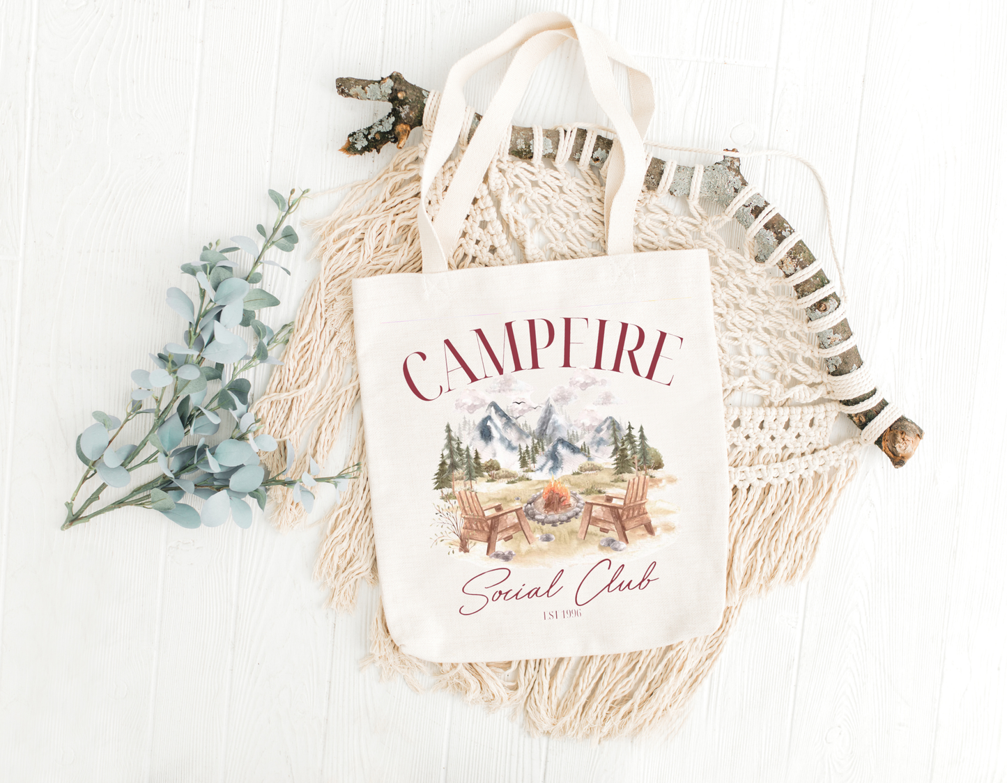 Campfire Social Club Tote Bag