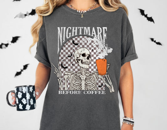 Nightmare Before Coffee T-Shirt (Grey)