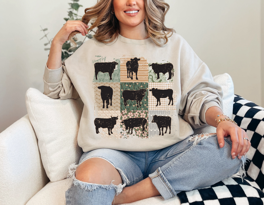 Vintage Cow Sweatshirt