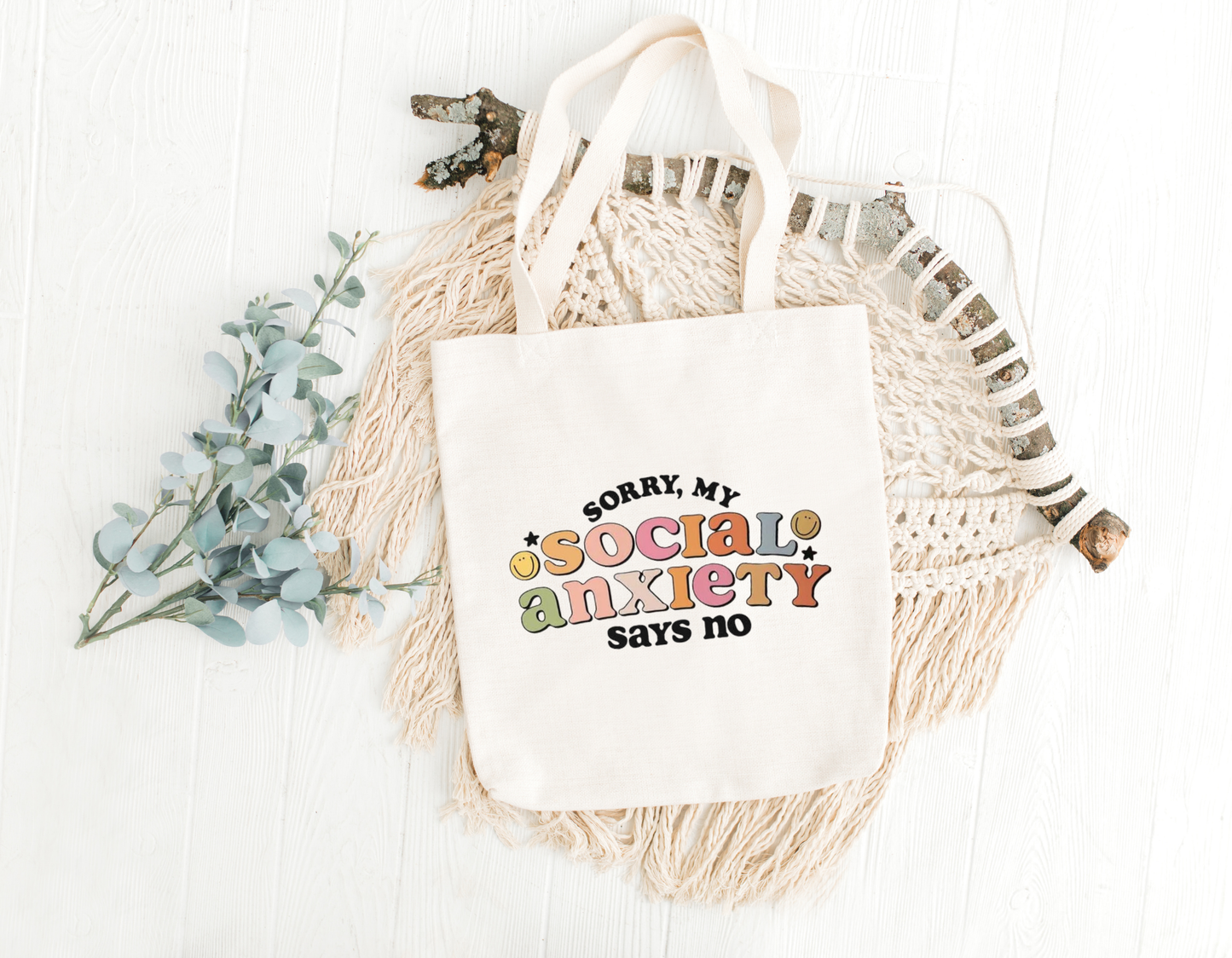 Sorry, My Social Anxiety Says No Tote Bag