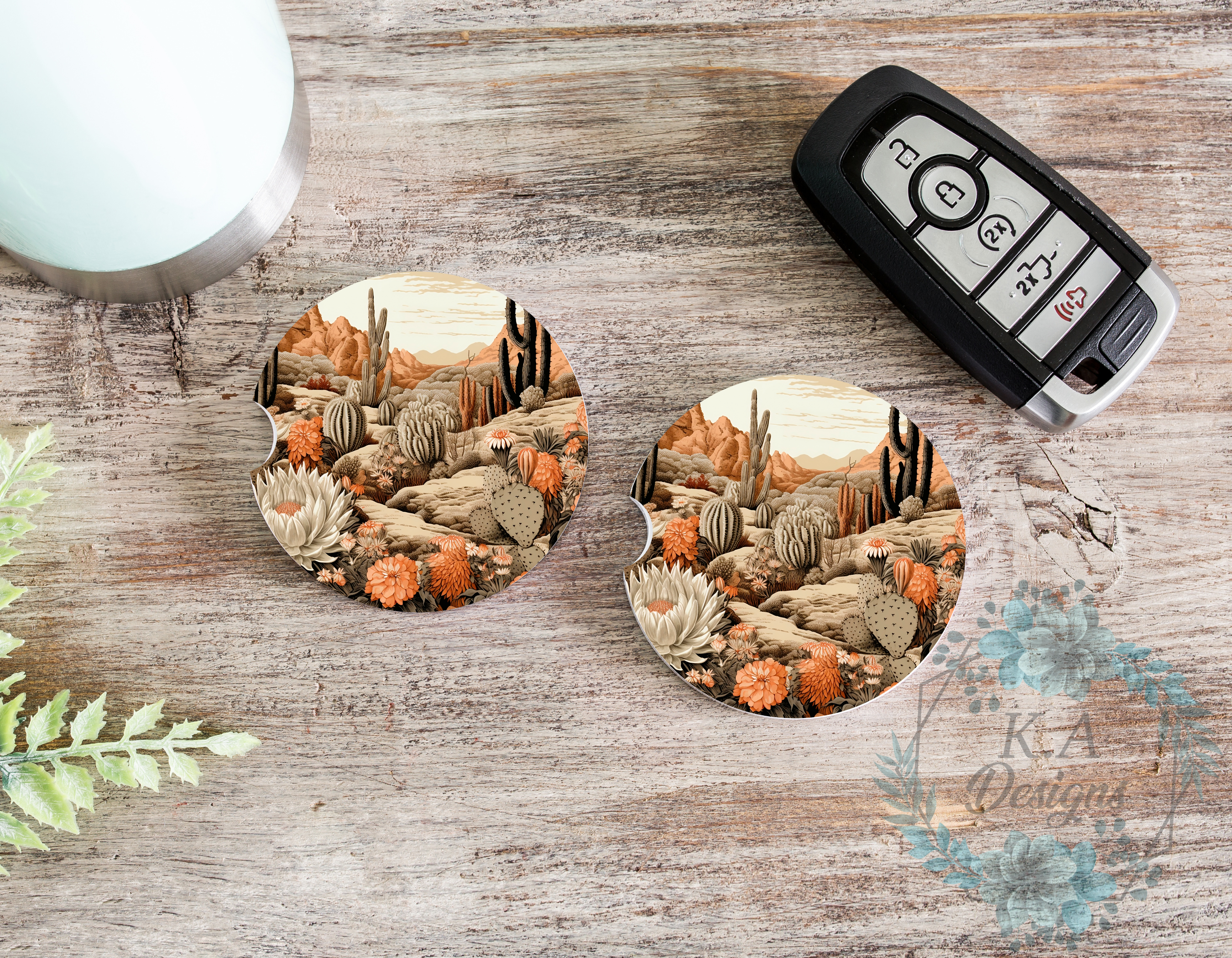 Boho Desert Car Coasters