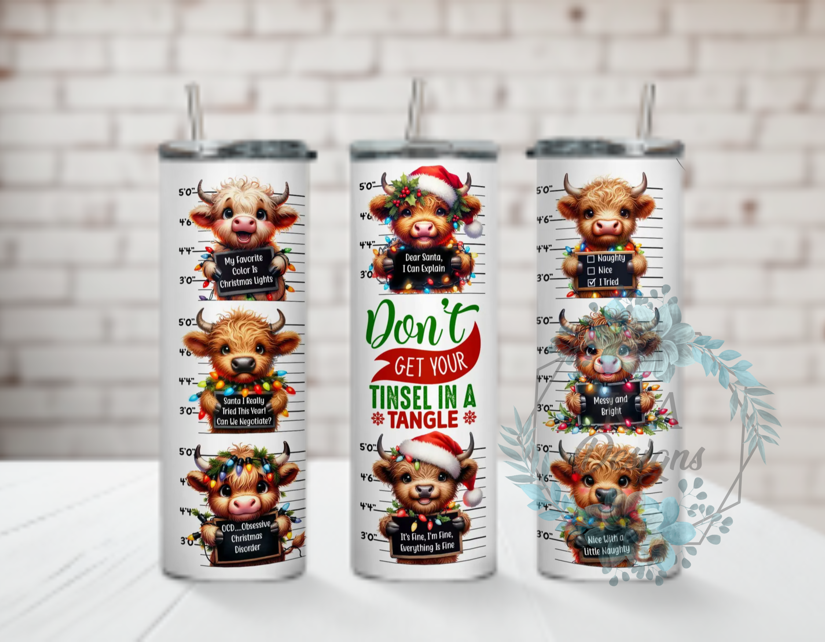 Don't Get Your Tinsel In A Tangle Tumbler
