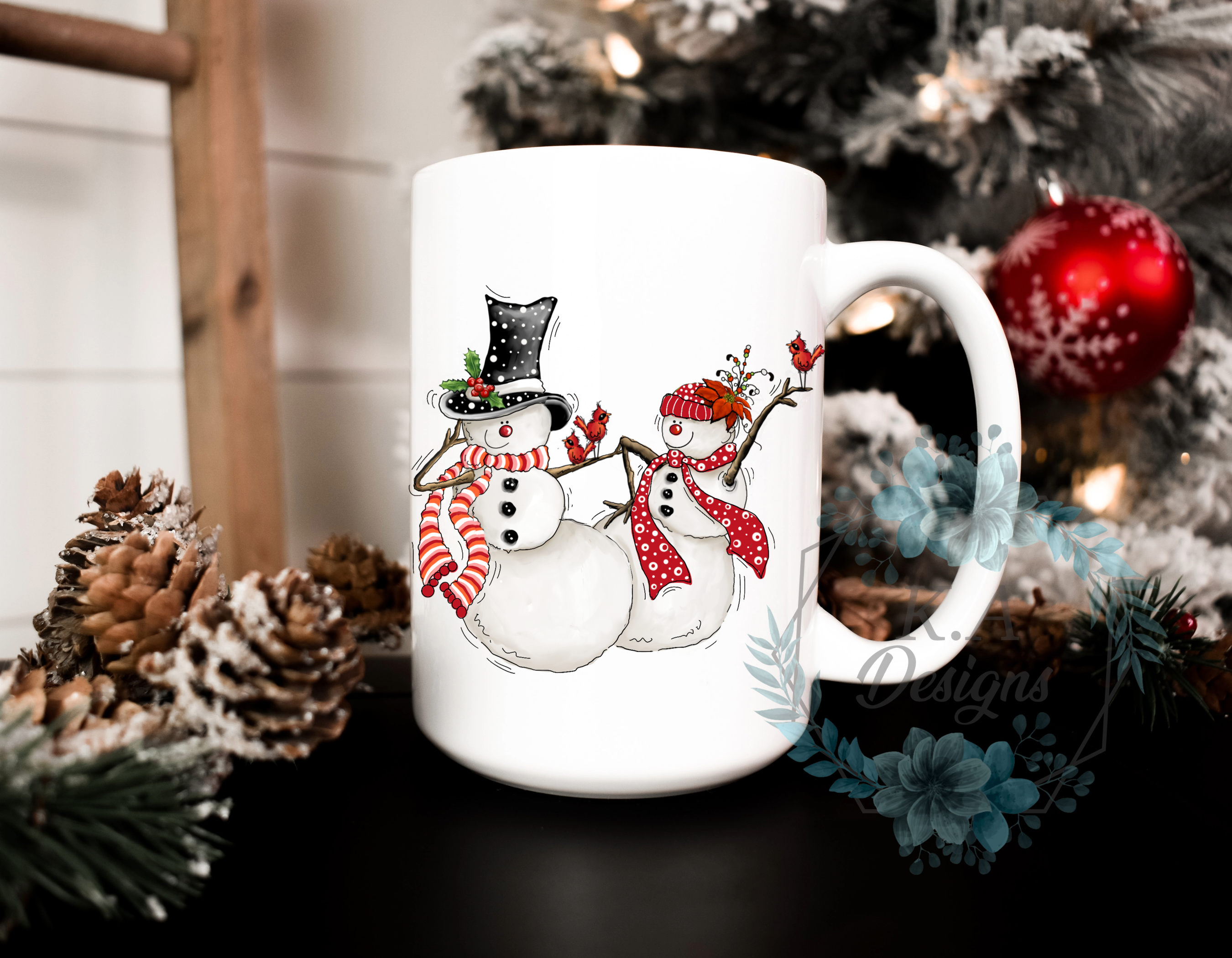 Dancing Snowmen Mug