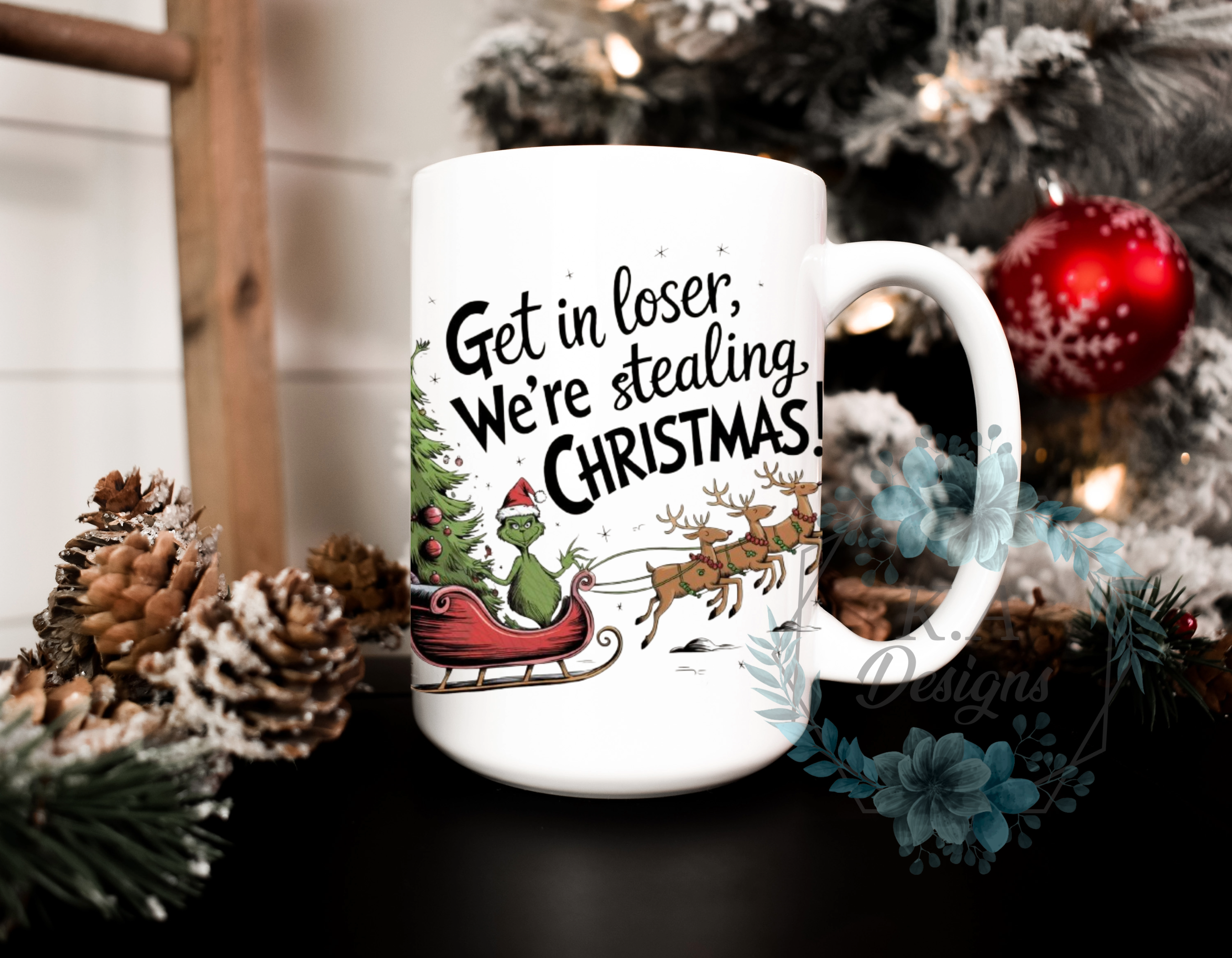 We're Stealing Christmas Mug