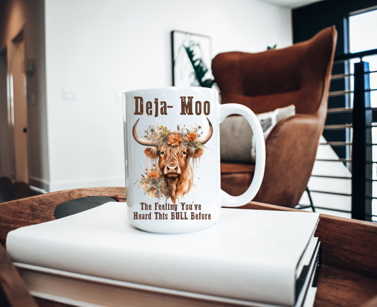 Deja-MOO Ceramic Mug