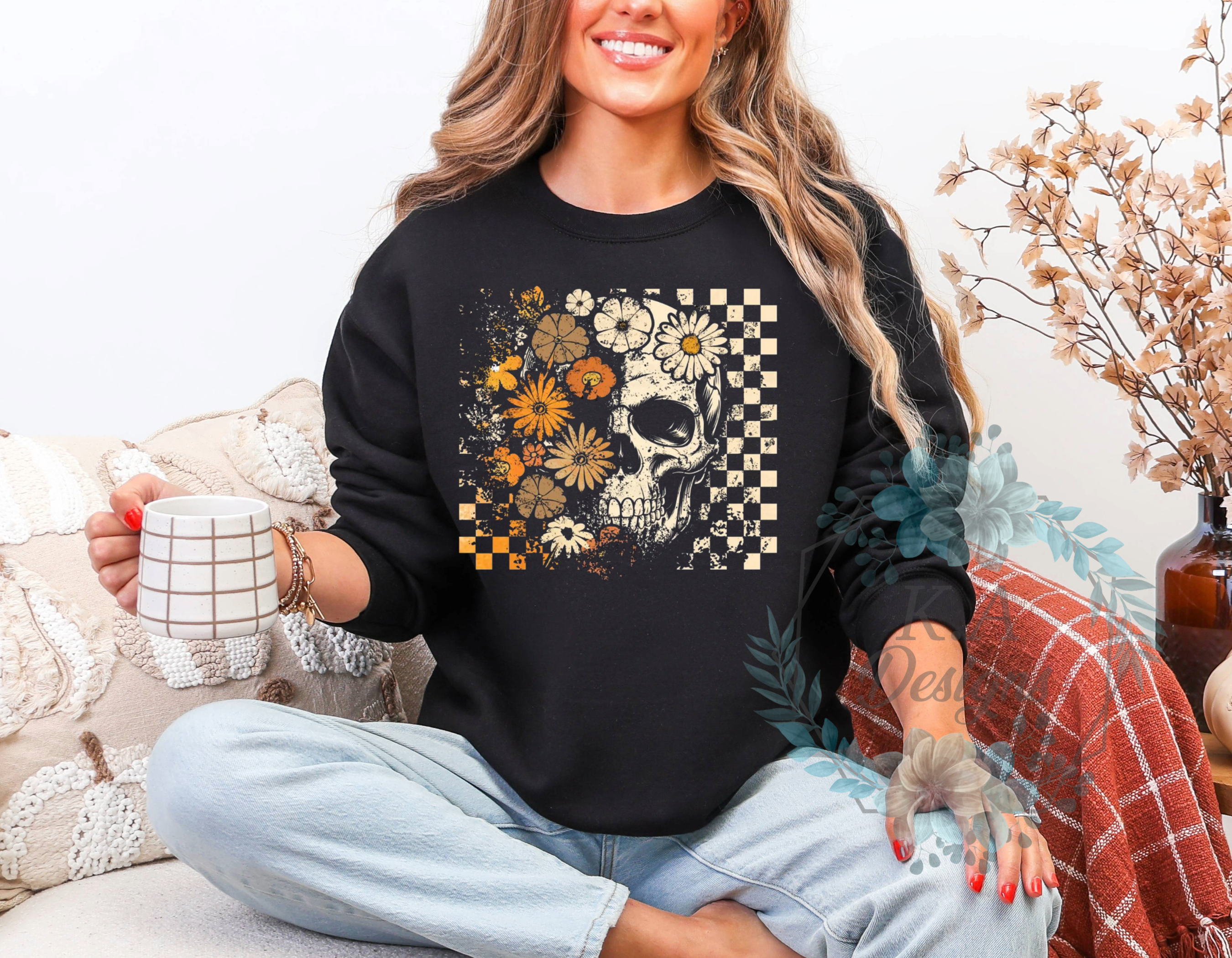 Floral Skeleton Sweatshirt