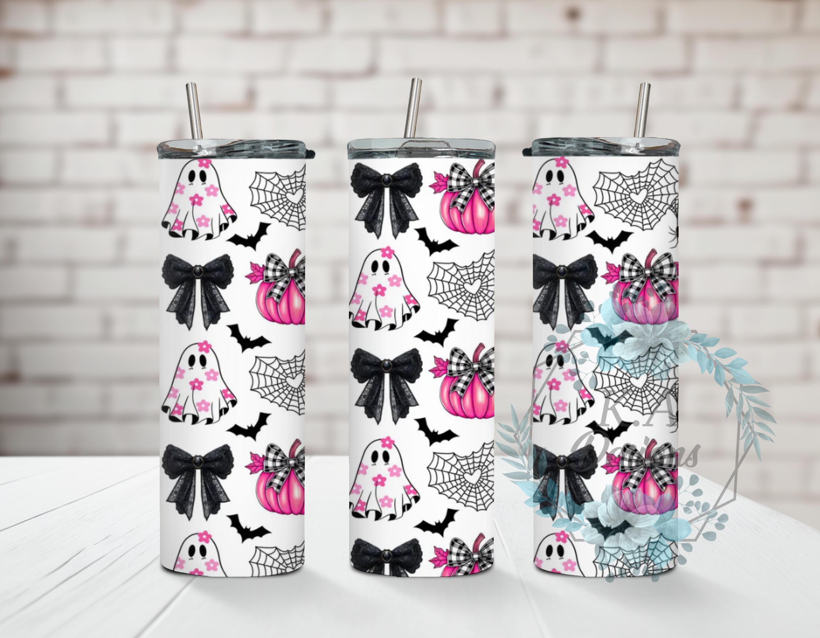 Pink Ghost Tumbler