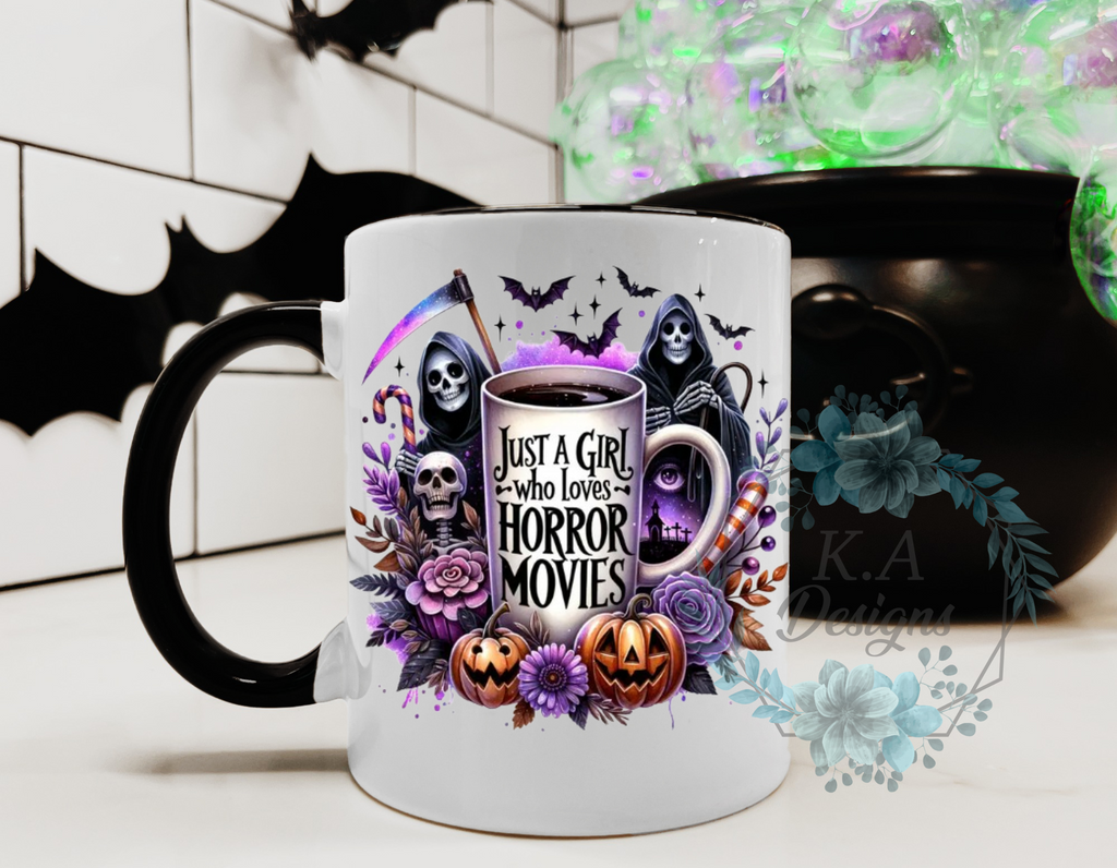 Just A Girl Who Loves Horror Movies Mug