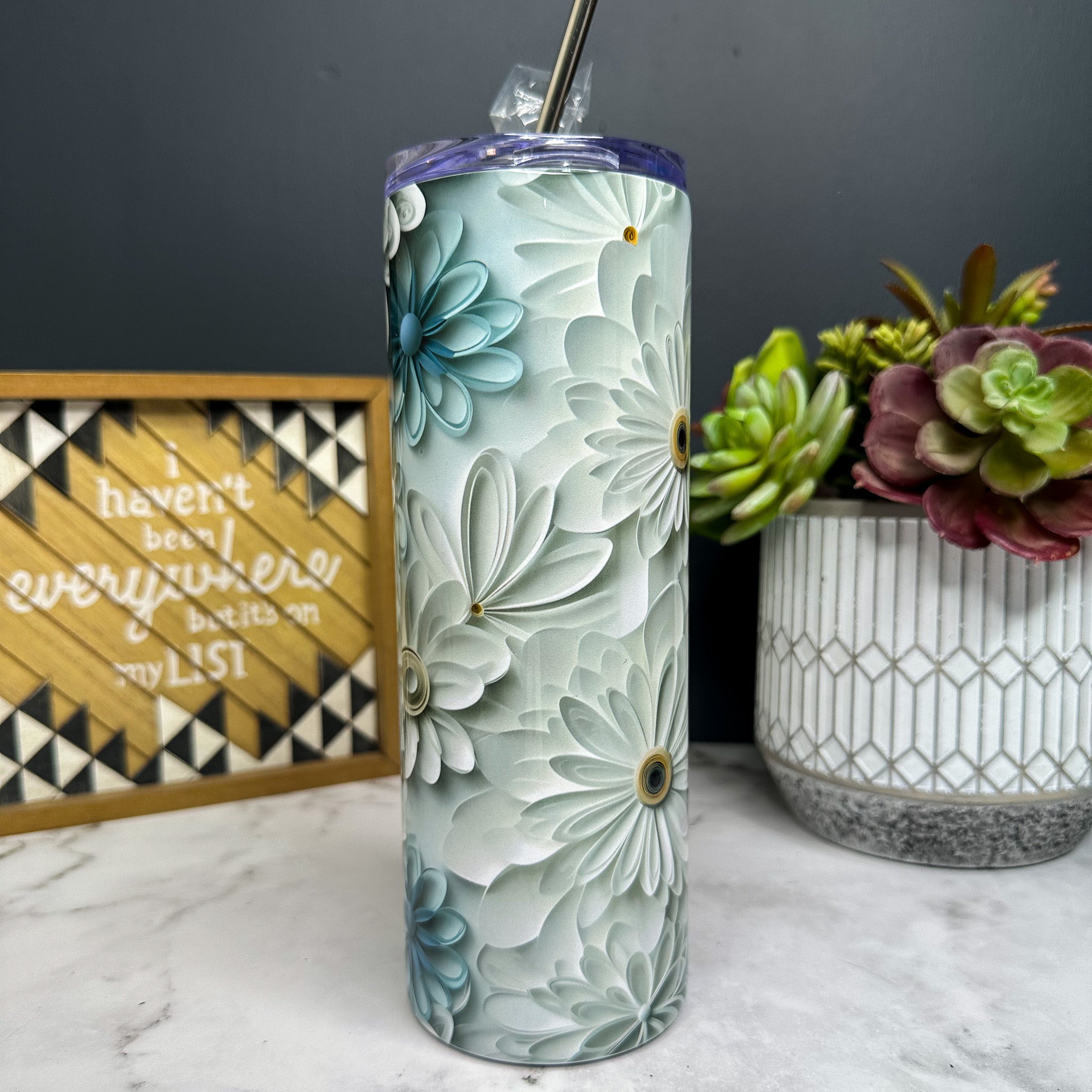 3D Flower Tumbler
