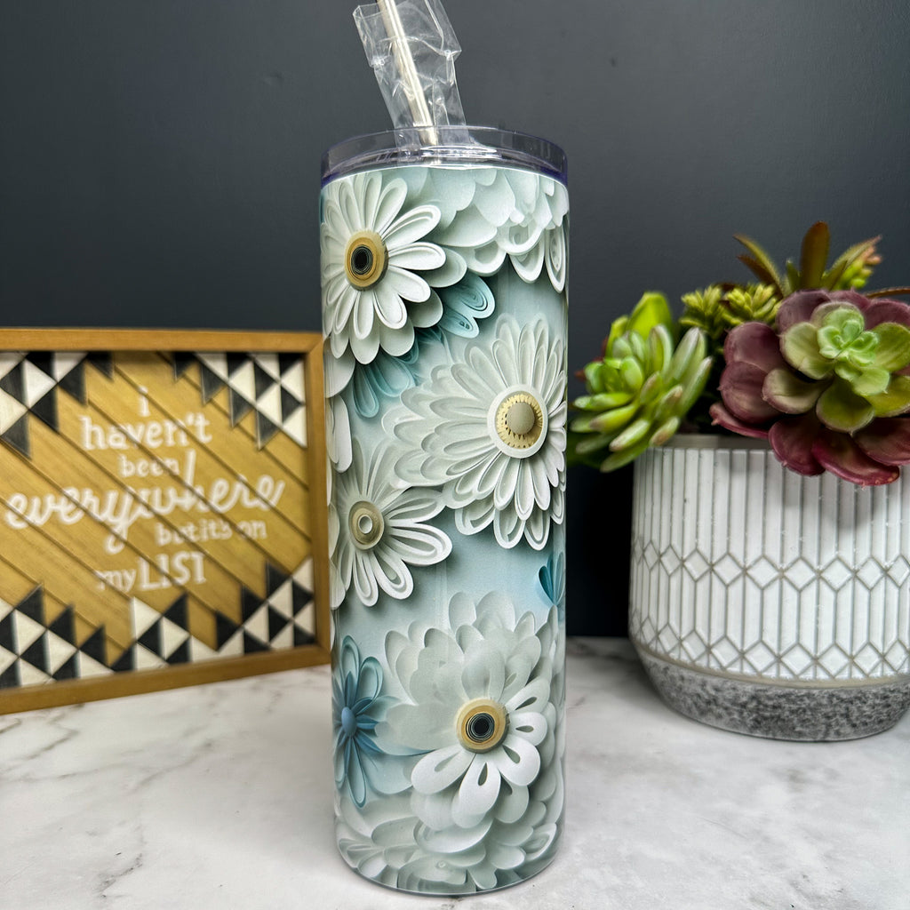 3D Flower Tumbler
