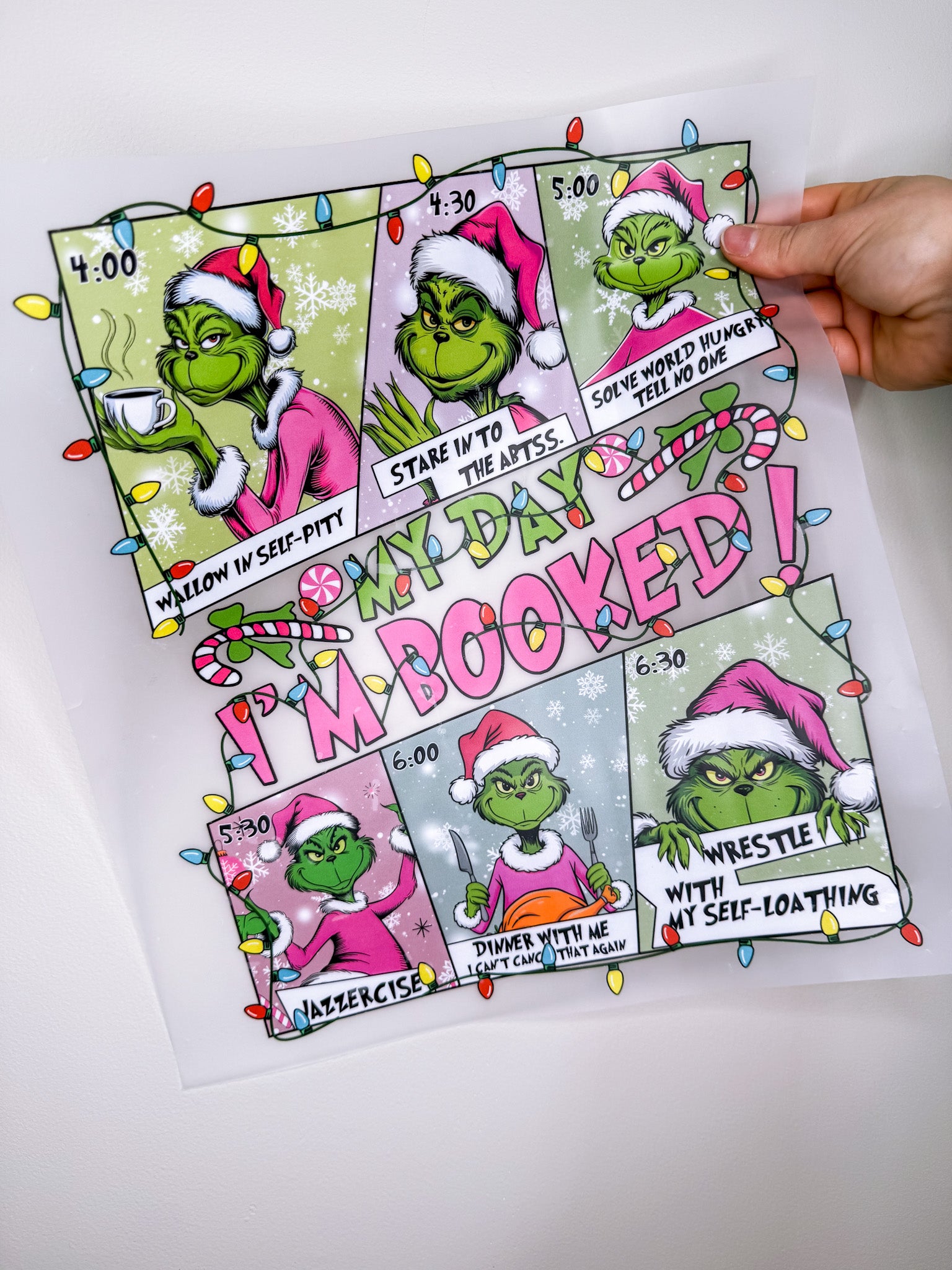 Grinch My Day Pink-Create Your Own Apparel