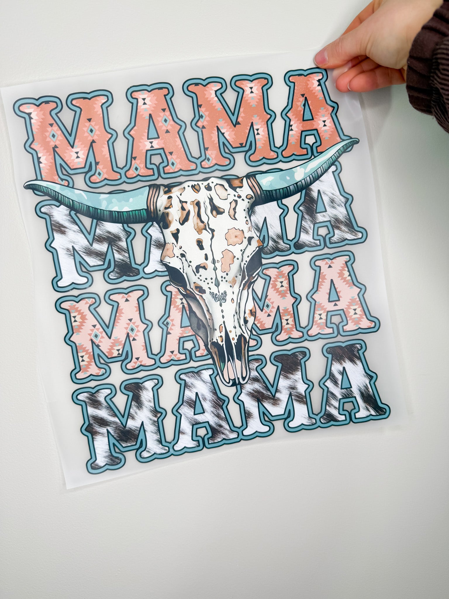 Bull Skull Mama-Create Your Own Apparel