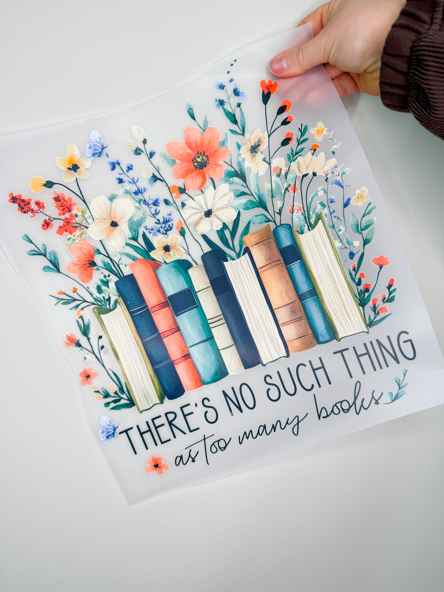 There's No Such Thing As Too Many Books-Create Your Own Apparel