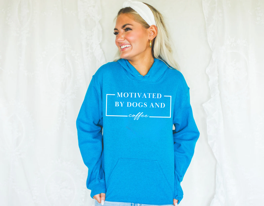 Motivated By Dogs And Coffee Hoodie