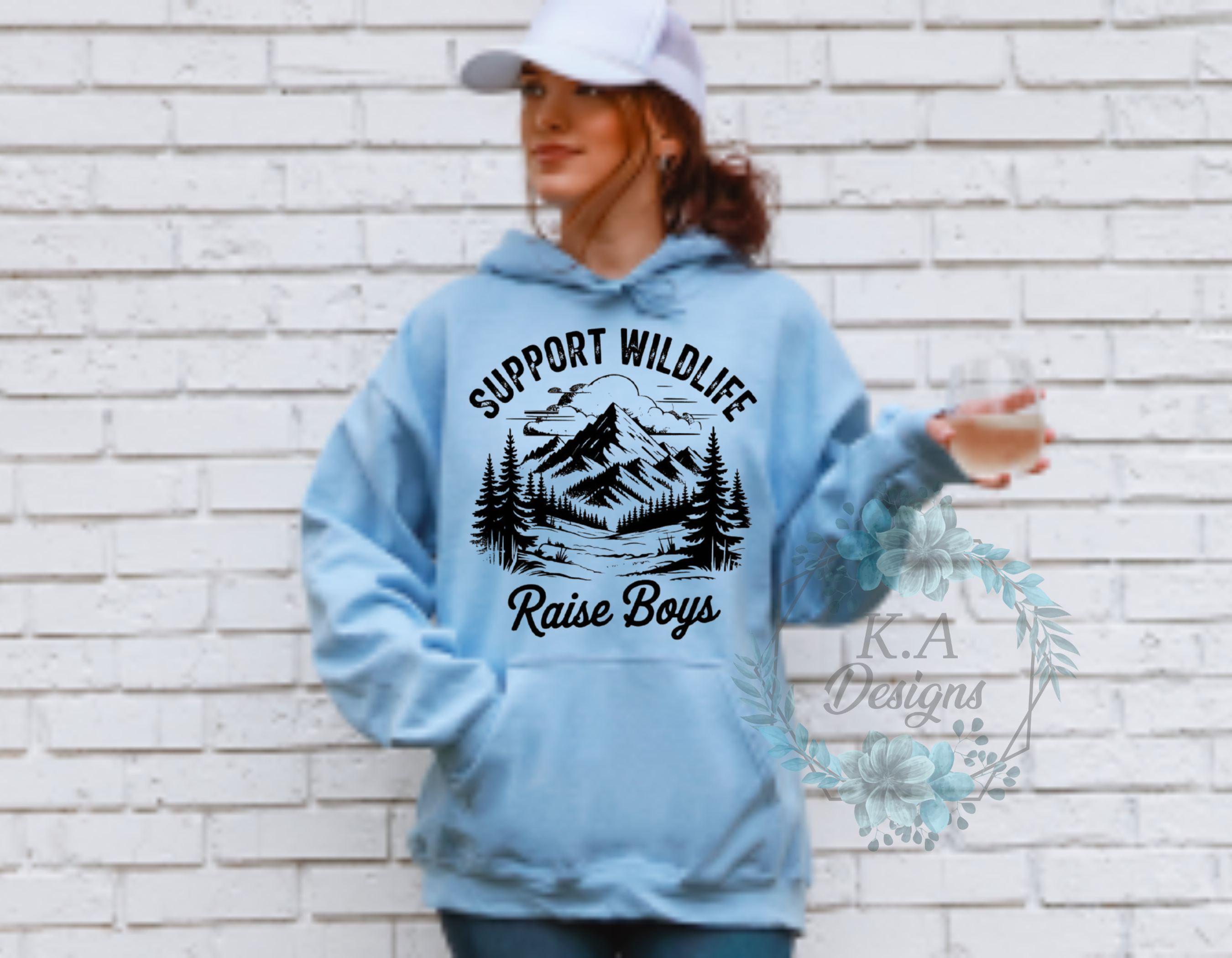 Support Wildlife Raise Boys Hoodie