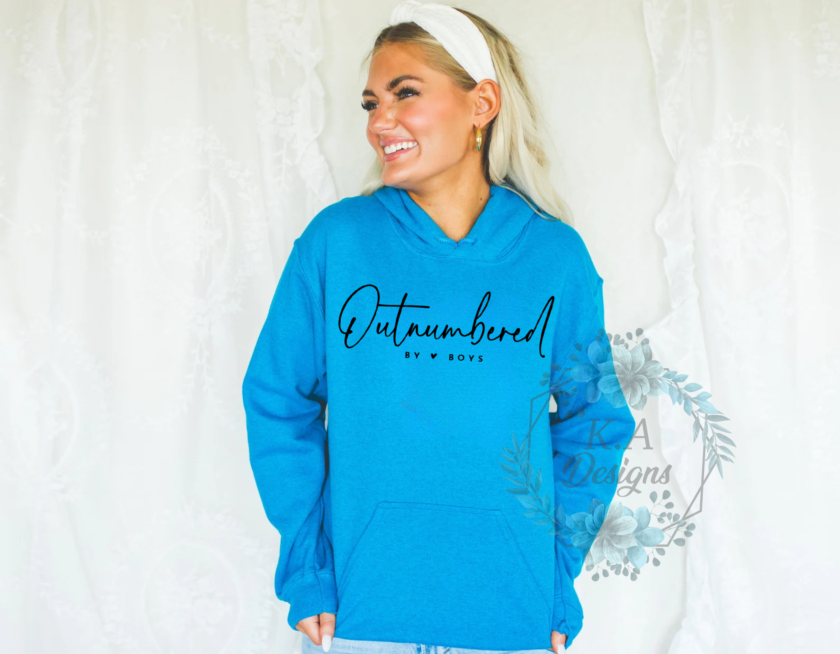 Outnumbered By Boys Hoodie