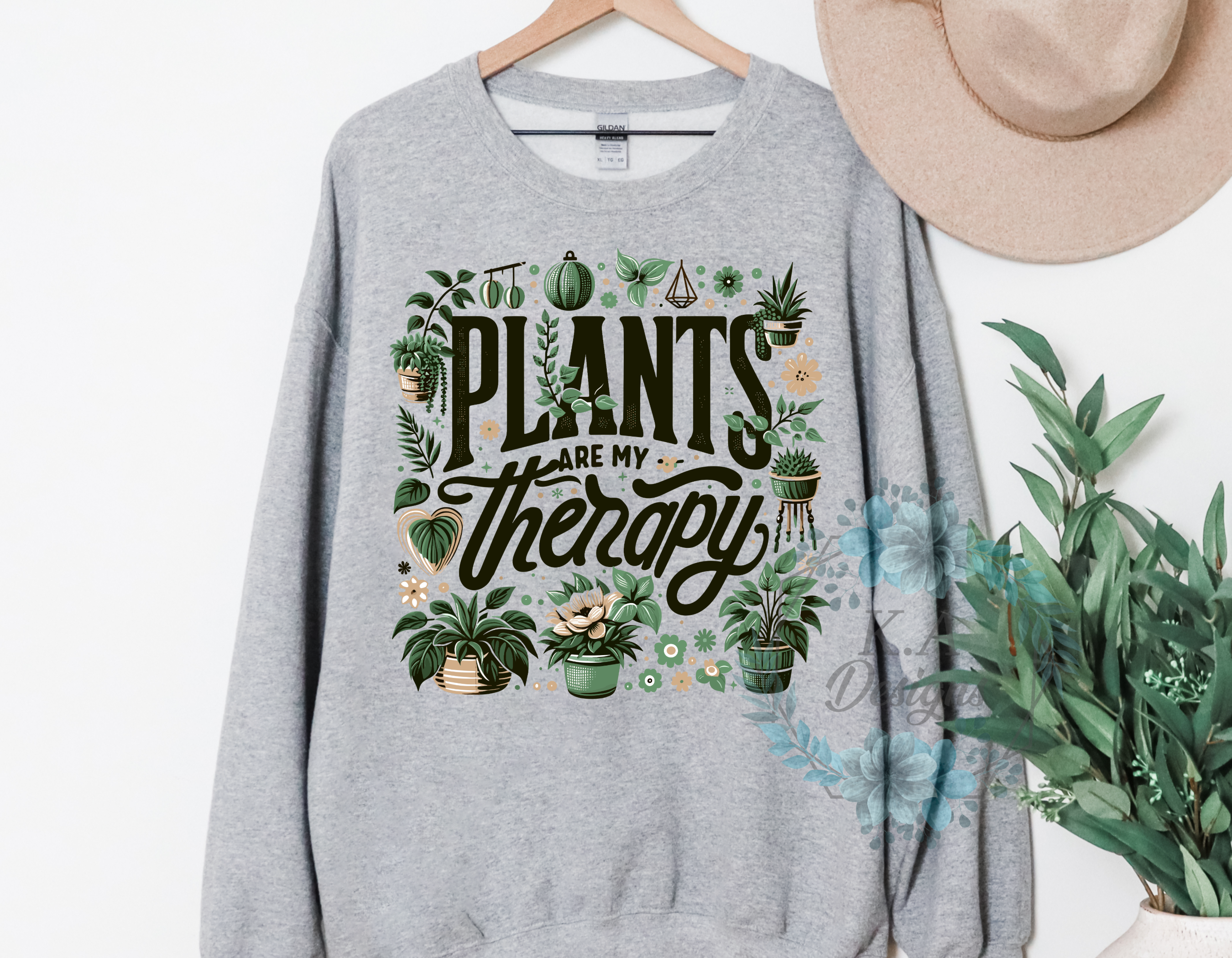 Plants Are My Therapy Sweatshirt