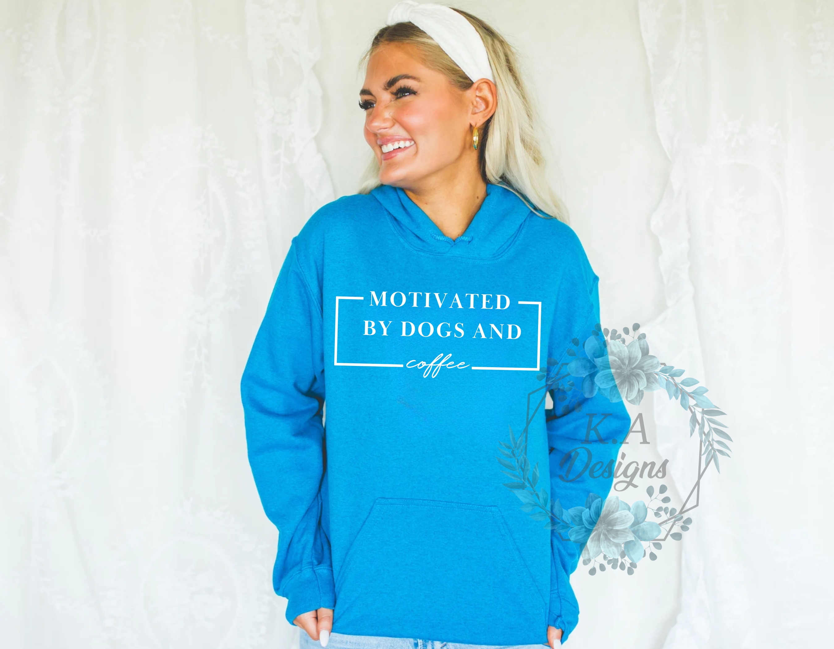 Motivated By Dogs And Coffee Hoodie