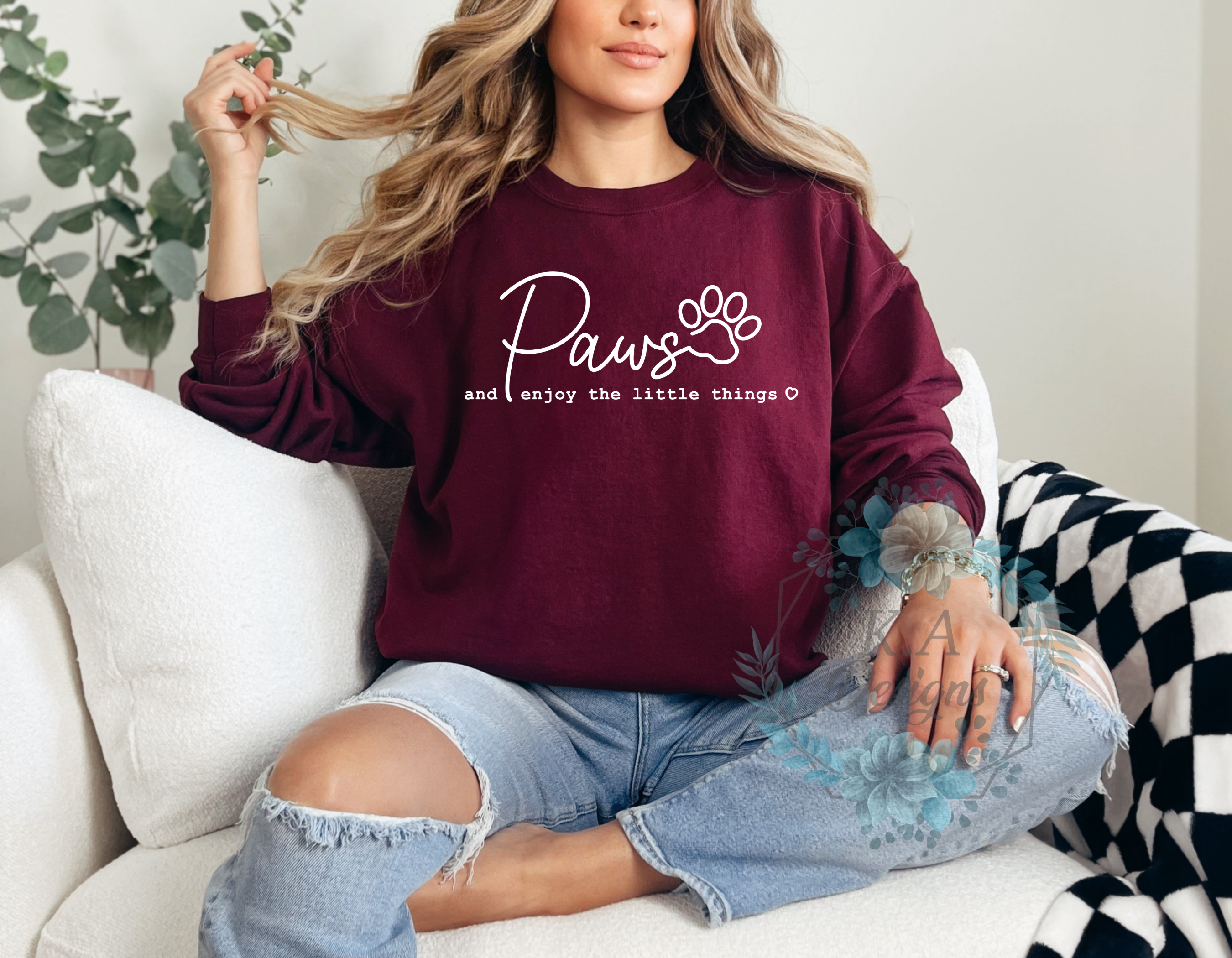 Paws And Enjoy The Little Things Sweatshirt