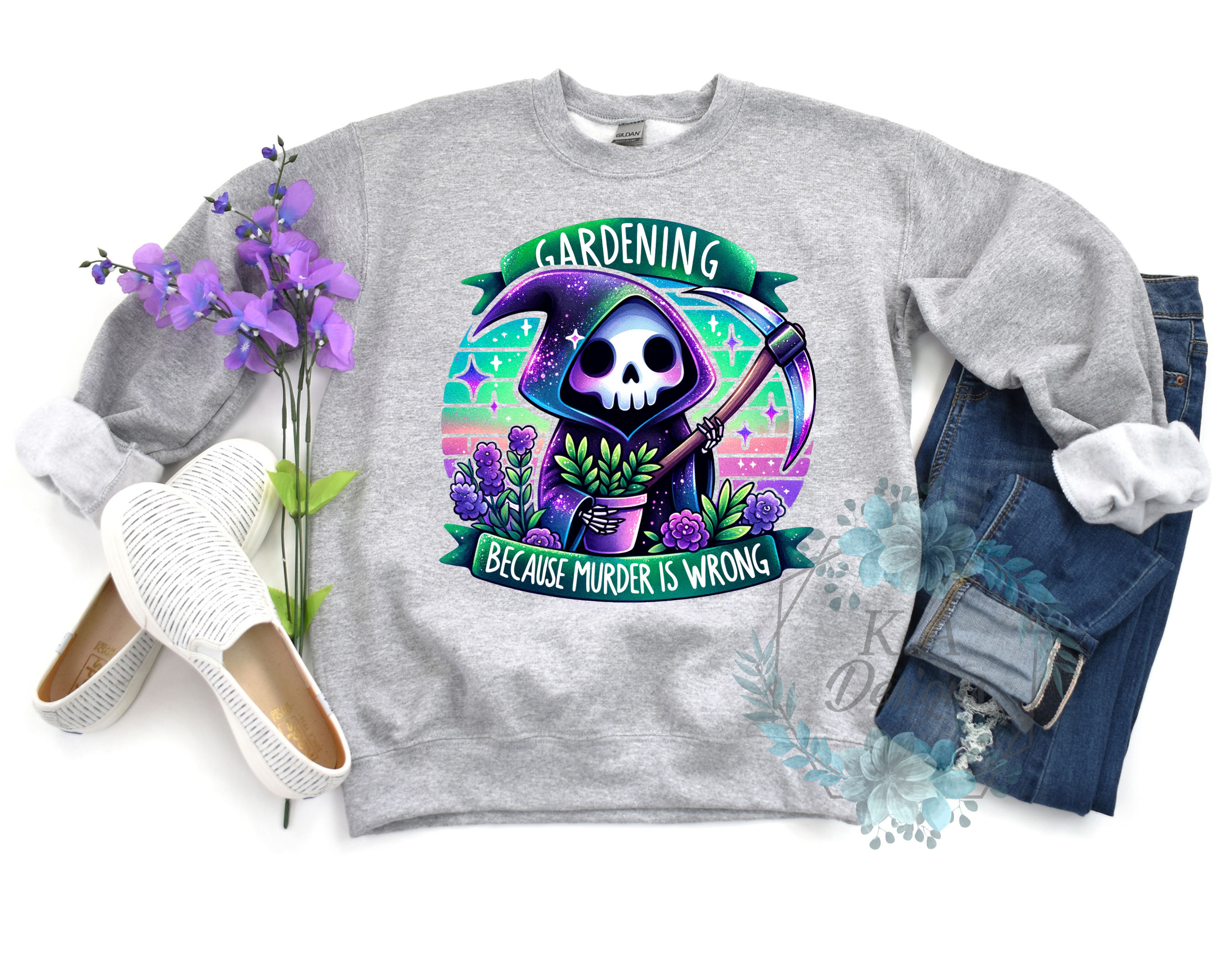 Gardening Because Murder Is Wrong Sweatshirt